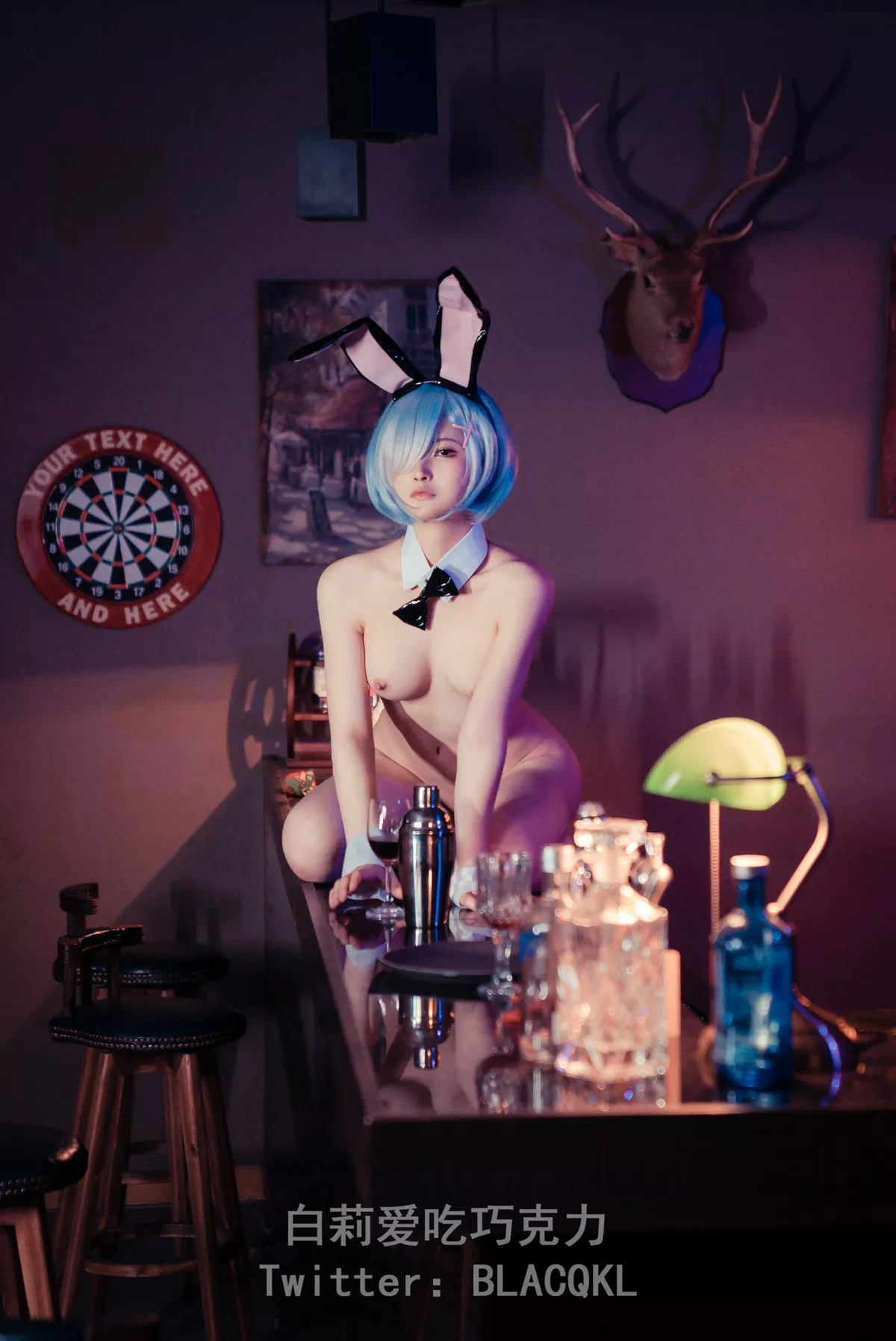 白莉爱吃巧克力 福报 兔女郎 Cosplay 尤物 蕾姆