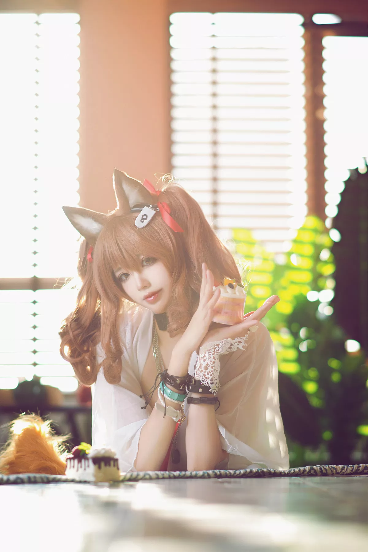 明日方舟 Cosplay 夏卉泳衣 工藤新伍 佳人 莉娜 安洁