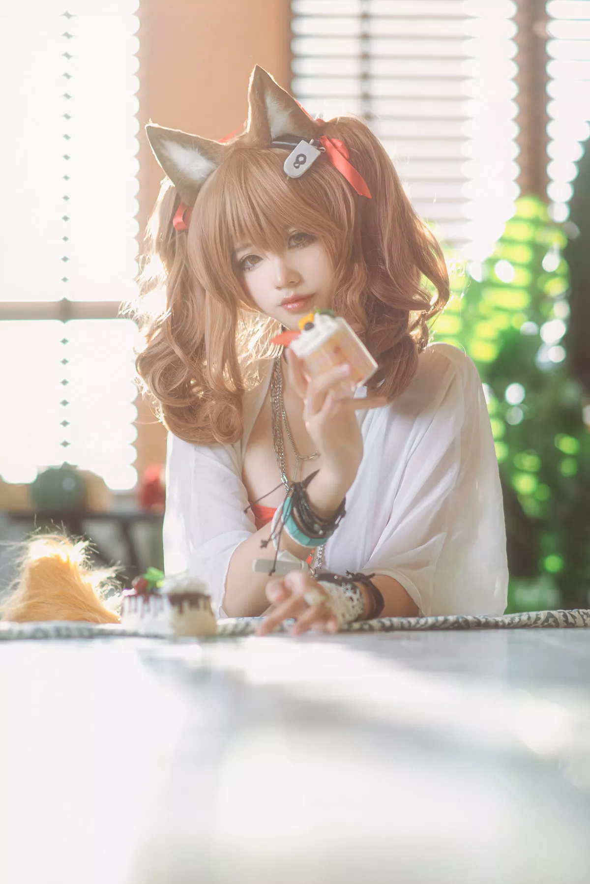 明日方舟 Cosplay 夏卉泳衣 工藤新伍 佳人 莉娜 安洁