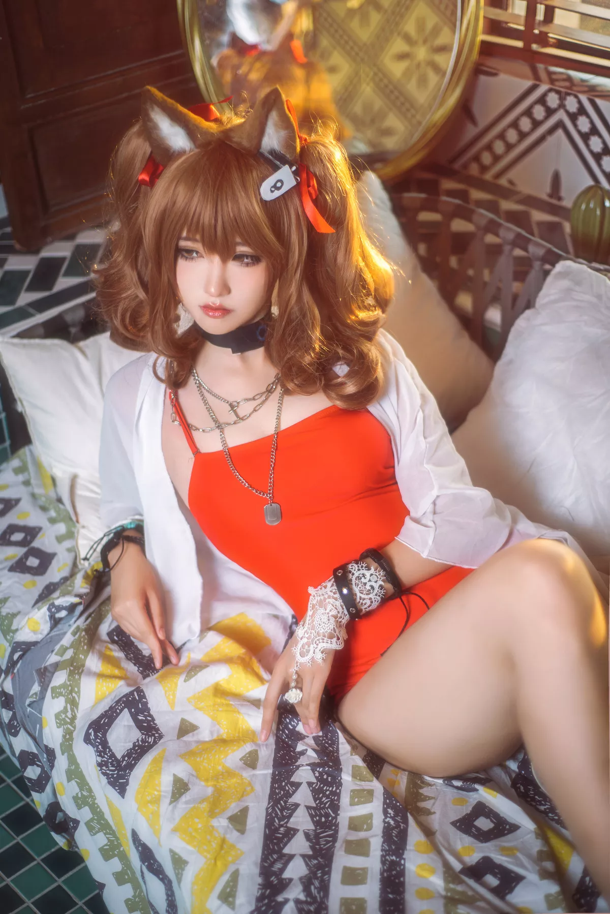明日方舟 Cosplay 夏卉泳衣 工藤新伍 佳人 莉娜 安洁