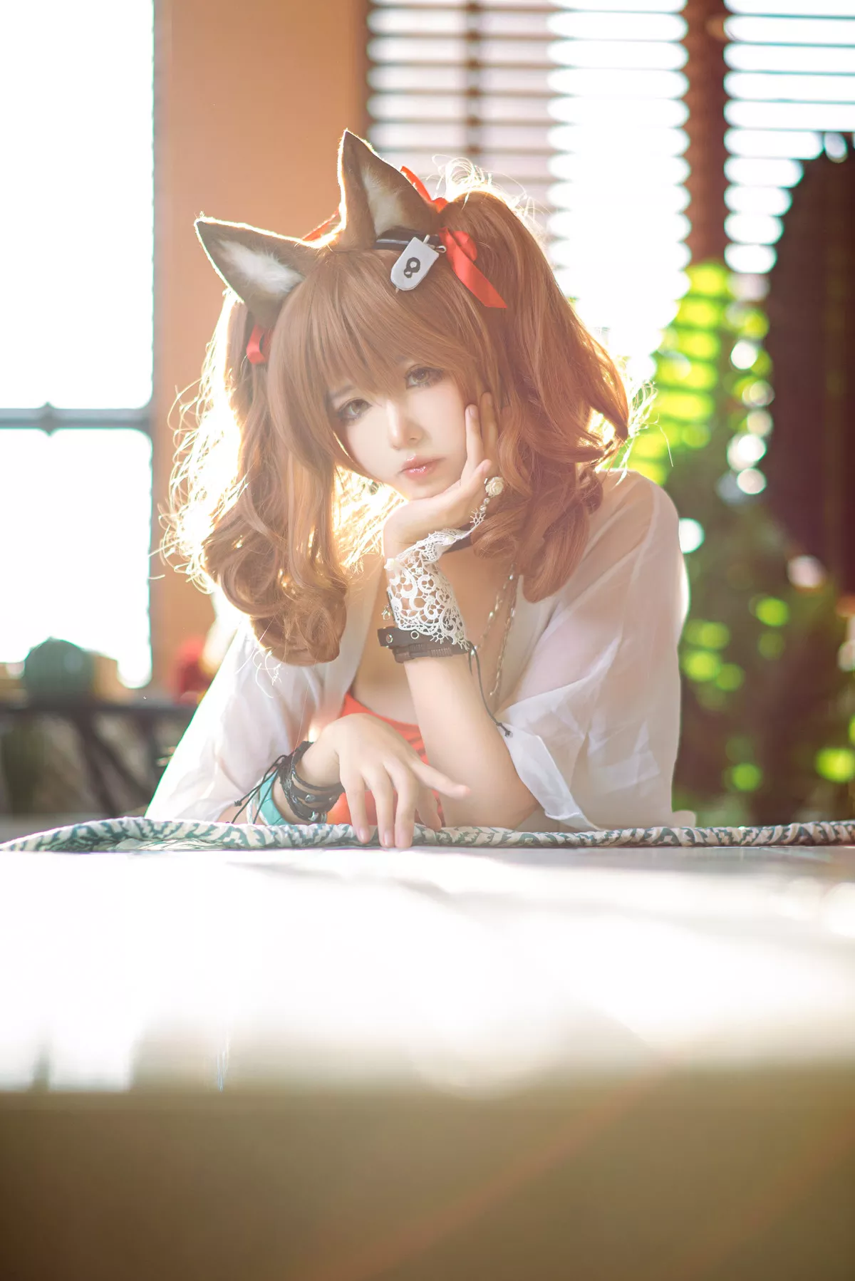 明日方舟 Cosplay 夏卉泳衣 工藤新伍 佳人 莉娜 安洁