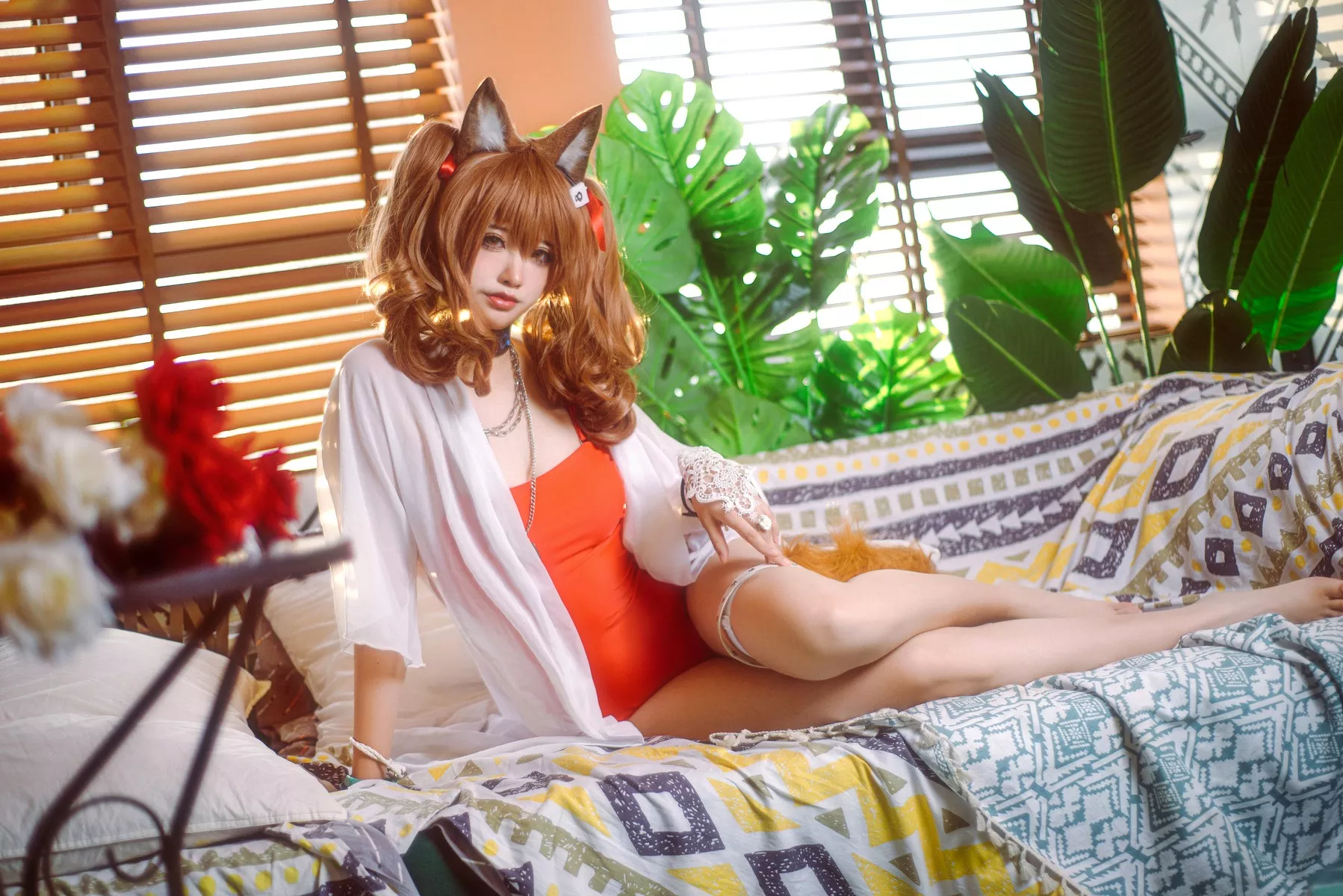 明日方舟 Cosplay 夏卉泳衣 工藤新伍 佳人 莉娜 安洁