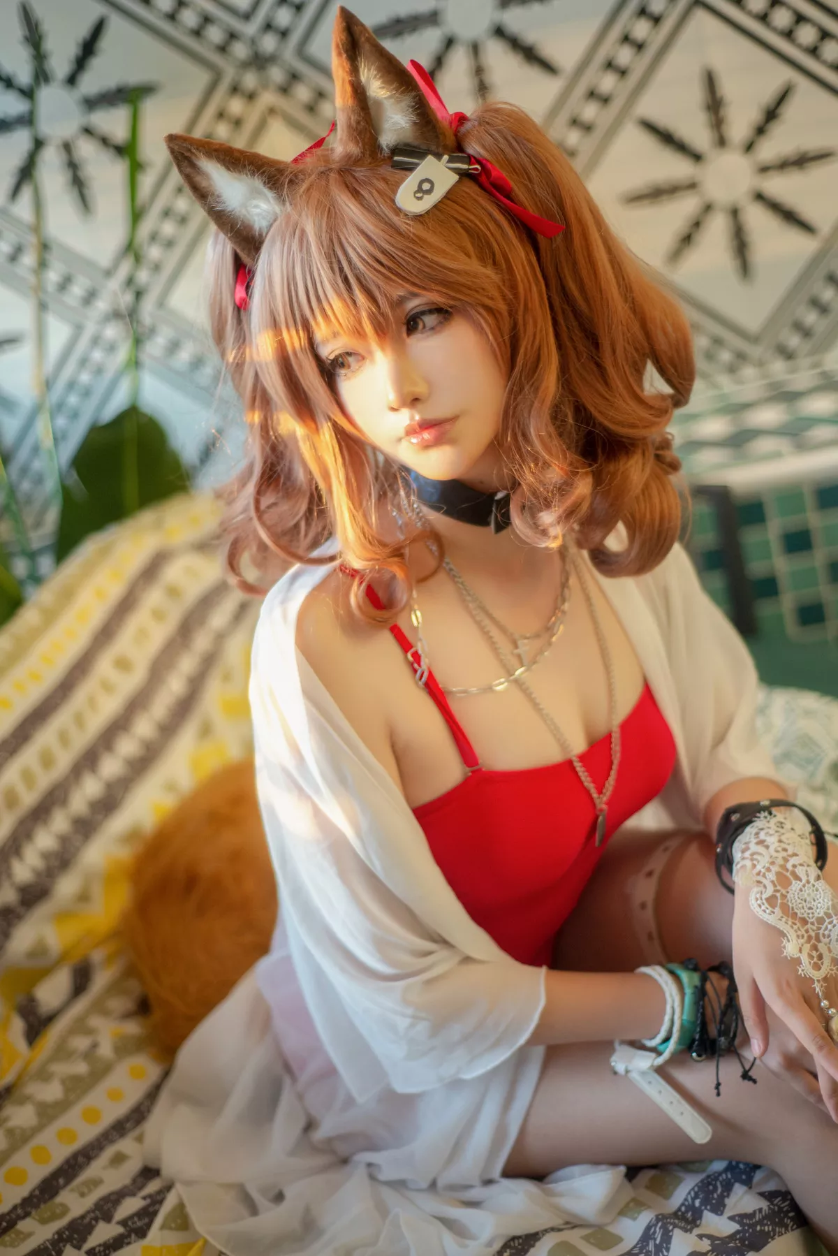 明日方舟 Cosplay 夏卉泳衣 工藤新伍 佳人 莉娜 安洁
