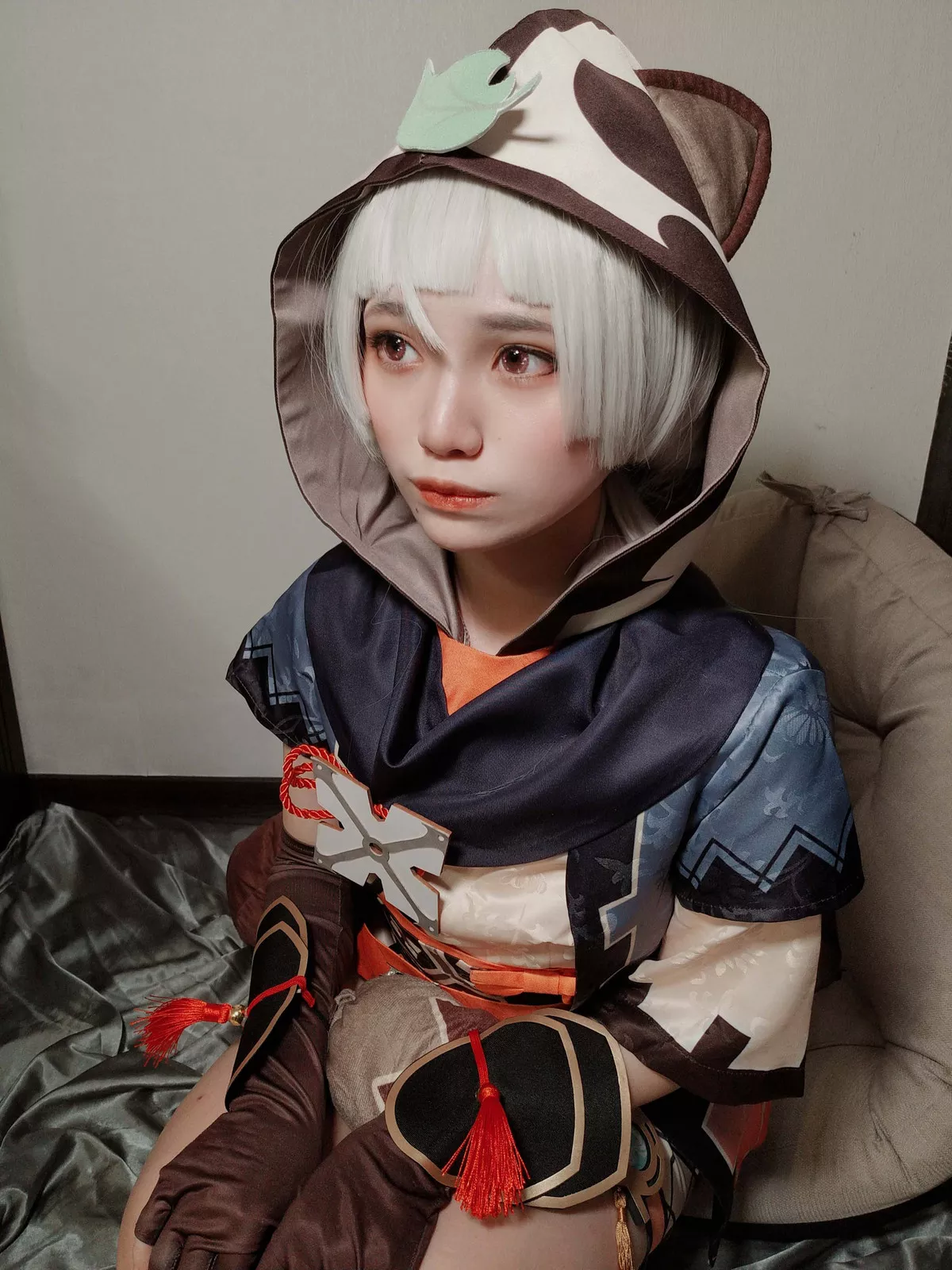 早柚 Cosplay 原神) 撩人 Sayu 尤物 Impact Itsukichan 私摄 (Genshin 斋斋いつき