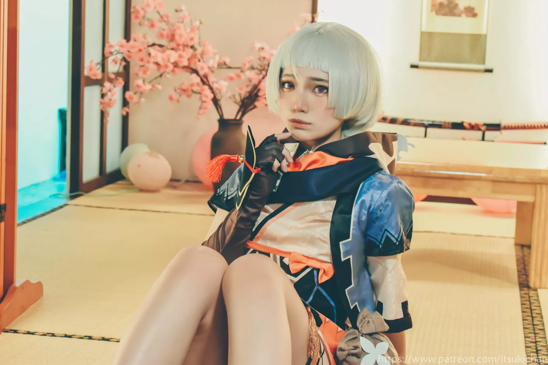 早柚 Cosplay 原神) 撩人 Sayu 尤物 Impact Itsukichan 私摄 (Genshin 斋斋いつき