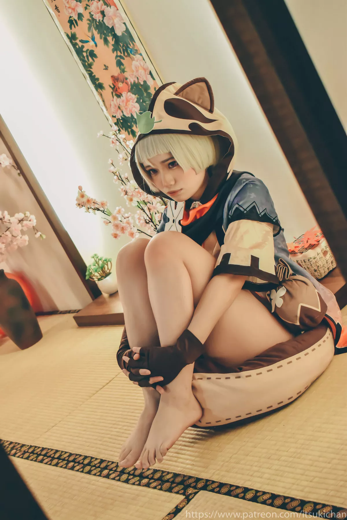 早柚 Cosplay 原神) 撩人 Sayu 尤物 Impact Itsukichan 私摄 (Genshin 斋斋いつき