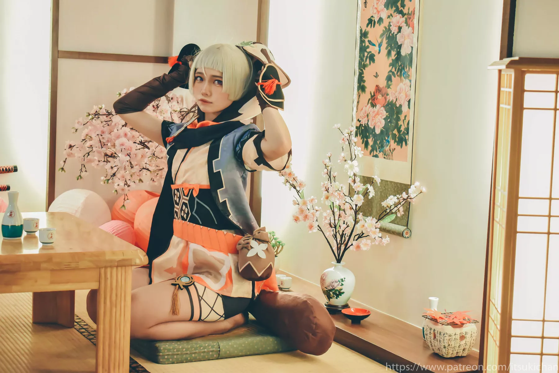早柚 Cosplay 原神) 撩人 Sayu 尤物 Impact Itsukichan 私摄 (Genshin 斋斋いつき