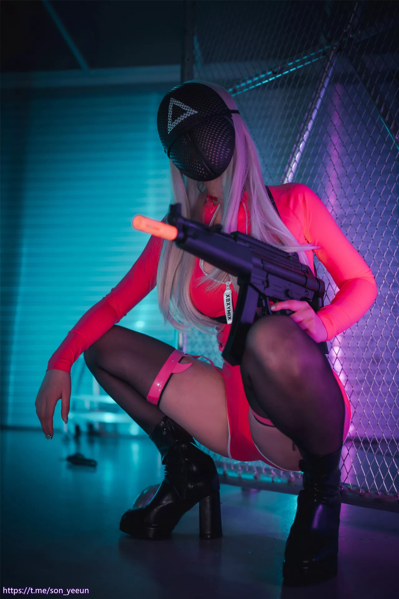 大佳玩】 Squid 全集修正 嫩模 Yeeun【DJAWA 韩国 Triangle 写真 Soldier Game Son