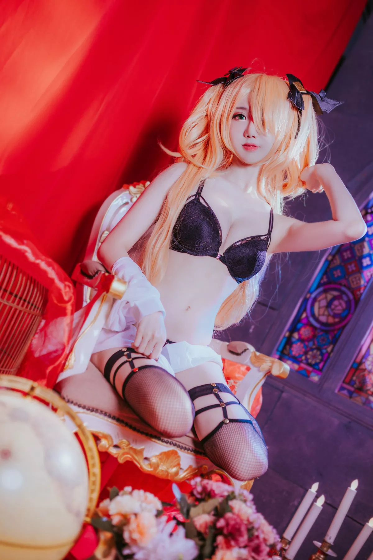 Cosplay Sally多啦雪 妩媚 Lingerie Gothic 私房 Fischl 佳人