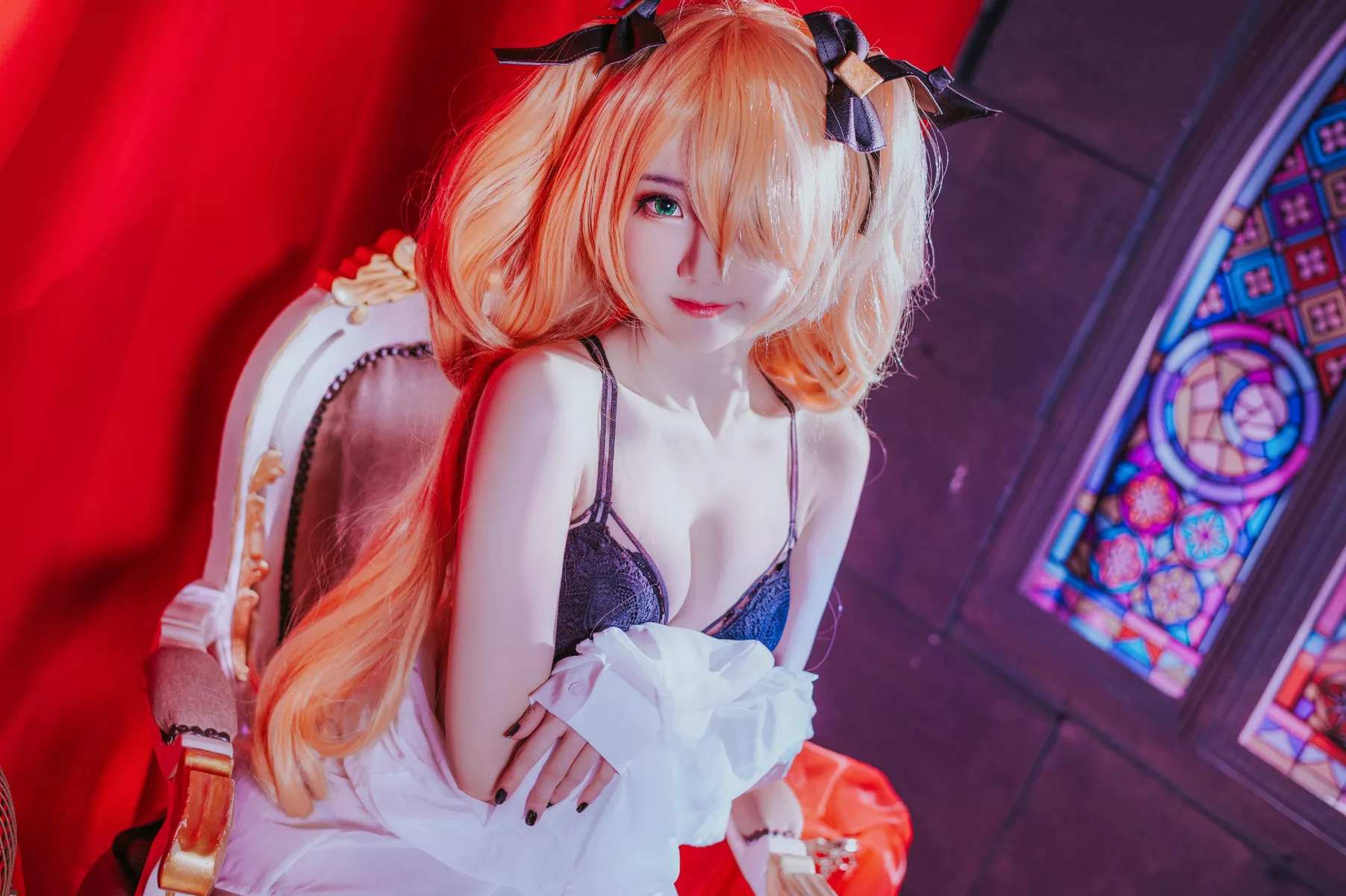 Cosplay Sally多啦雪 妩媚 Lingerie Gothic 私房 Fischl 佳人