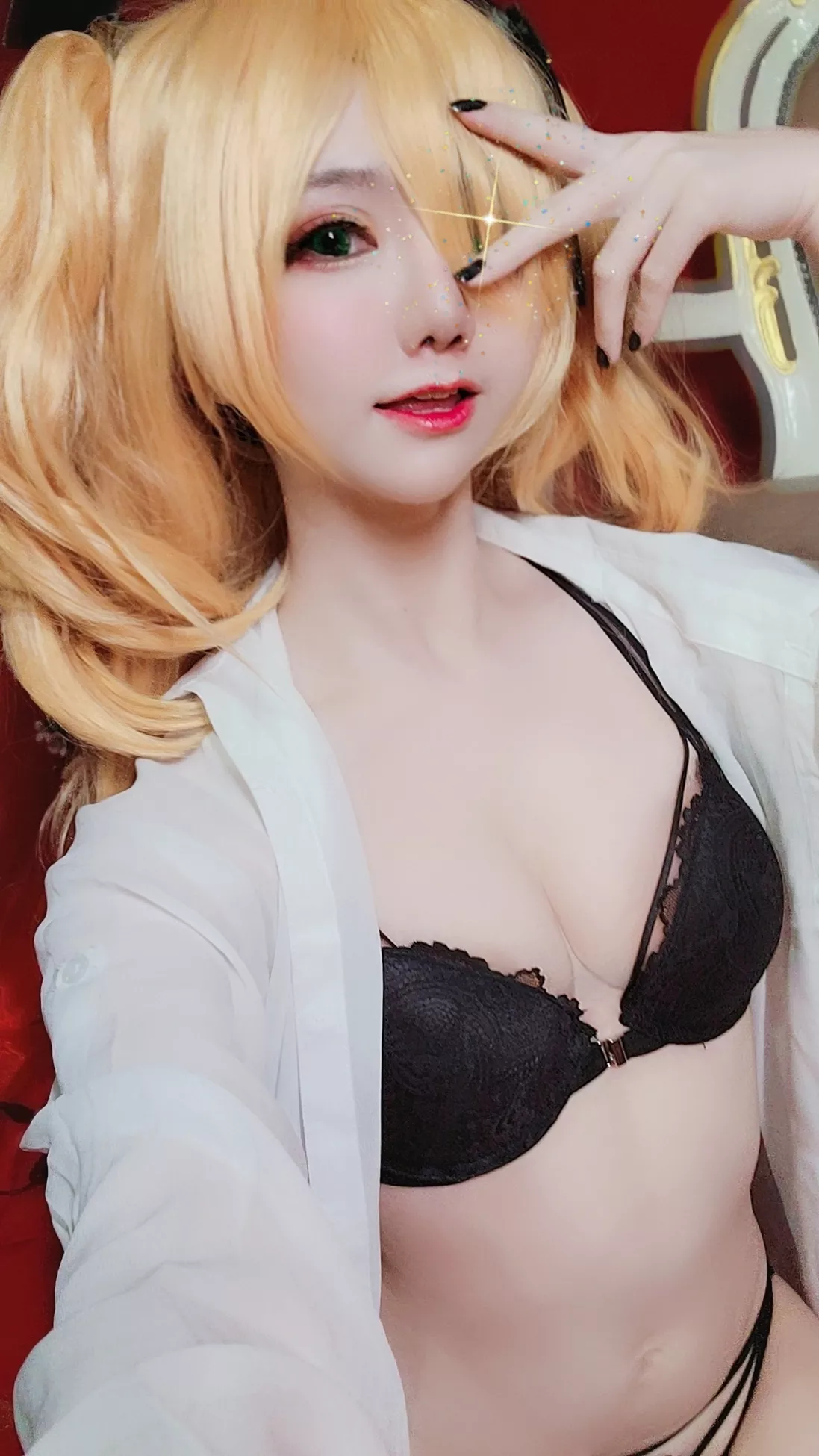 Cosplay Sally多啦雪 妩媚 Lingerie Gothic 私房 Fischl 佳人