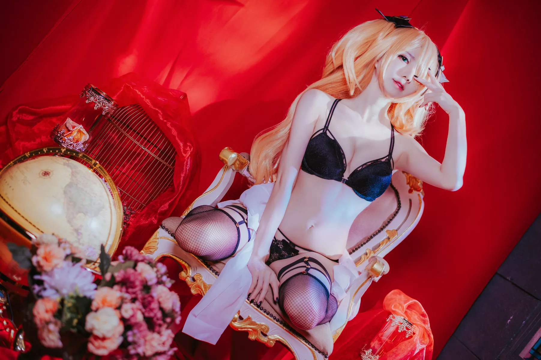 Cosplay Sally多啦雪 妩媚 Lingerie Gothic 私房 Fischl 佳人