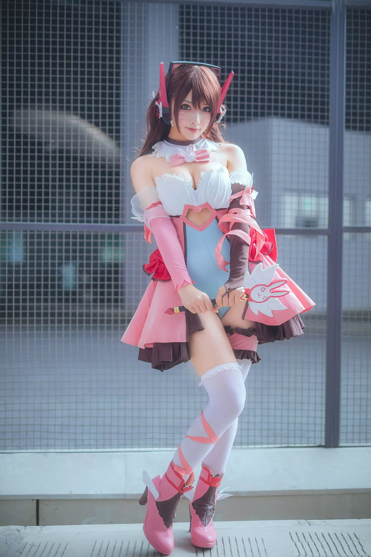 美女 风范 D.Va Magica 只是简言 私摄 Cosplay