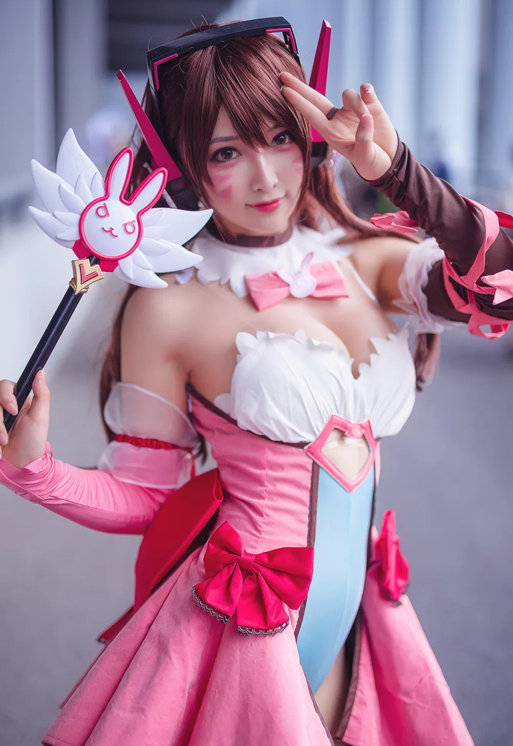 美女 风范 D.Va Magica 只是简言 私摄 Cosplay