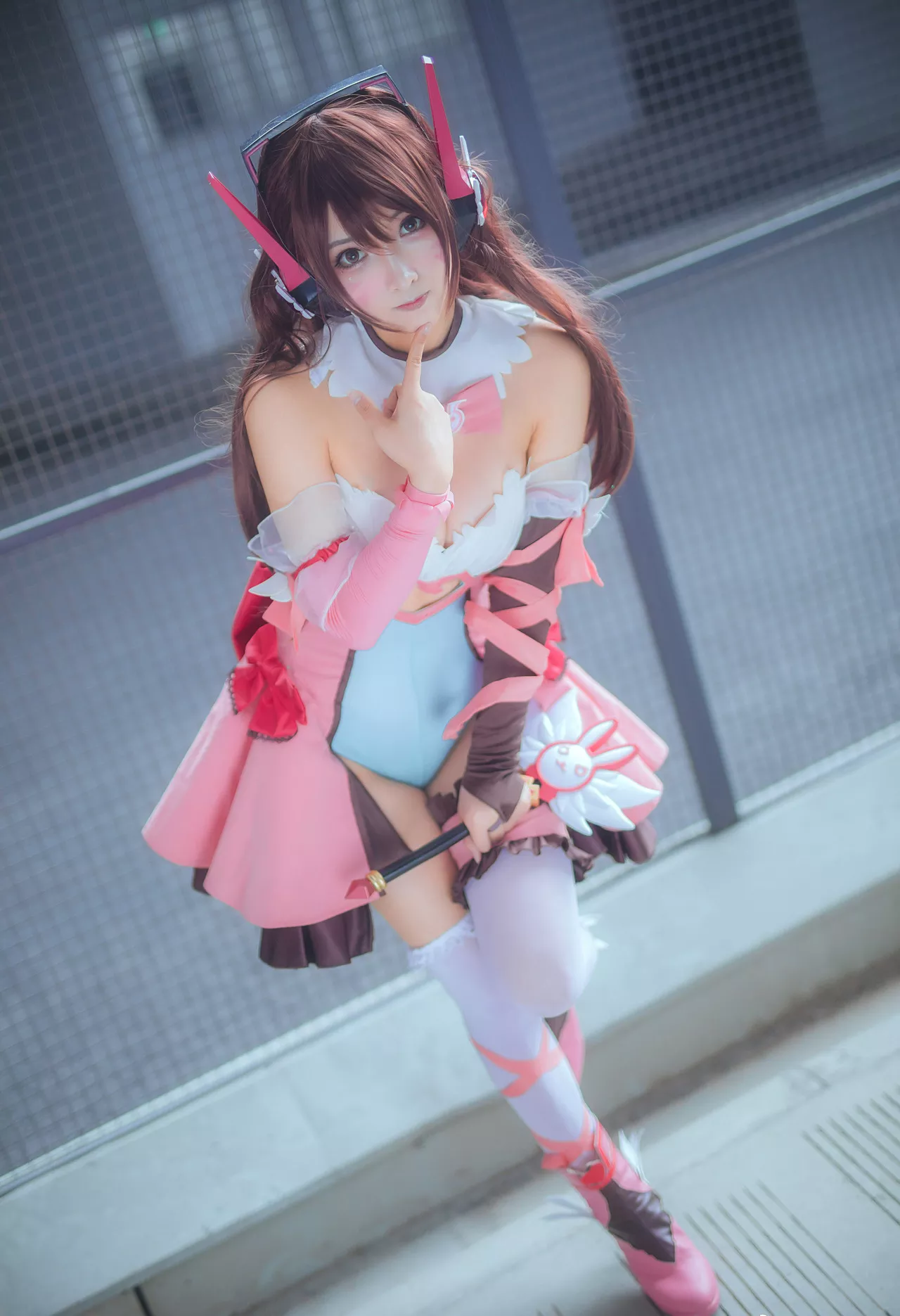 美女 风范 D.Va Magica 只是简言 私摄 Cosplay