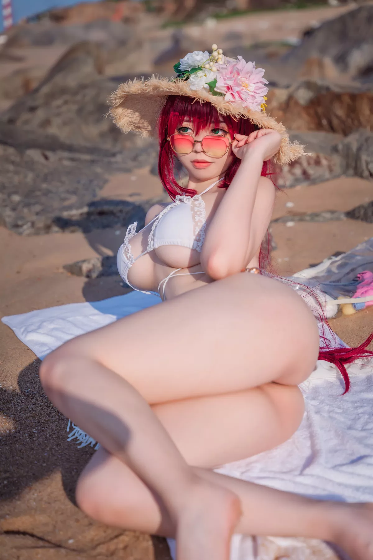 私拍 Ganlory Cosplay 絮库夫泳服 诱惑 啊日日 美女