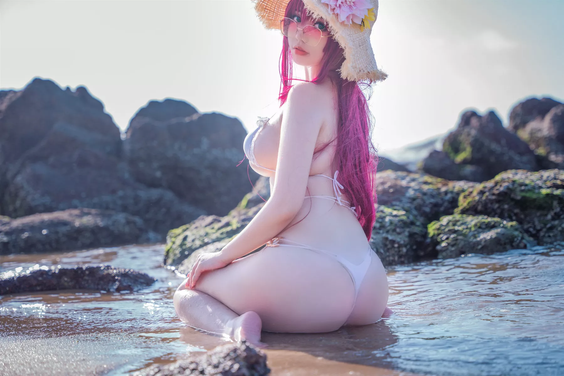 私拍 Ganlory Cosplay 絮库夫泳服 诱惑 啊日日 美女