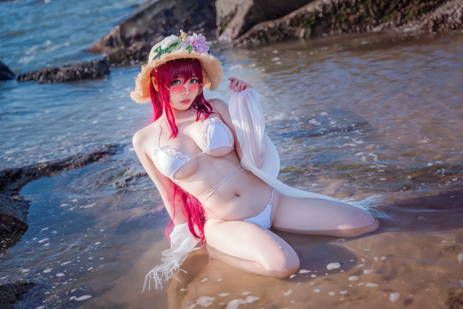 私拍 Ganlory Cosplay 絮库夫泳服 诱惑 啊日日 美女
