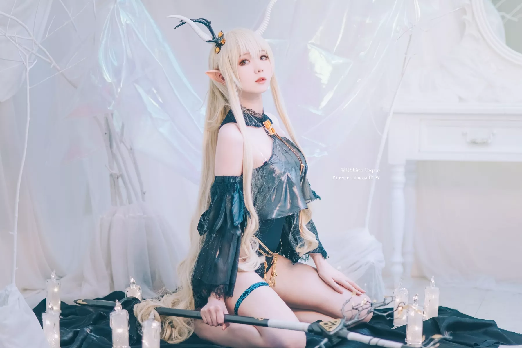 福利 美人 明日方舟 闪灵 shimo】 Cosplay 【霜月