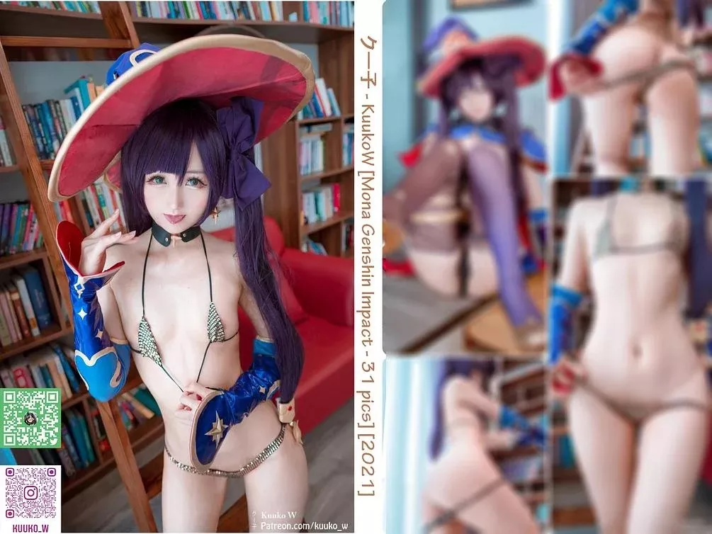 子】 Mona Genshin 【KuukoW 佳人 Cosplay Impact 福利 Megistus