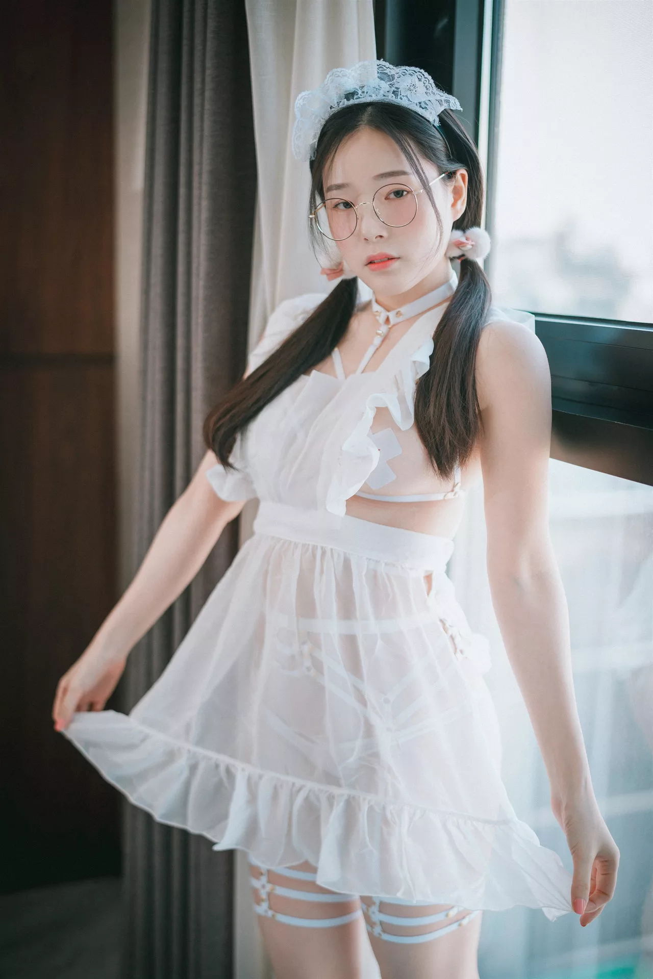 Chiffon 棒子 大佳玩】 艺术图 辣模 【DJAWA PIA Sheer Apron 全集修正
