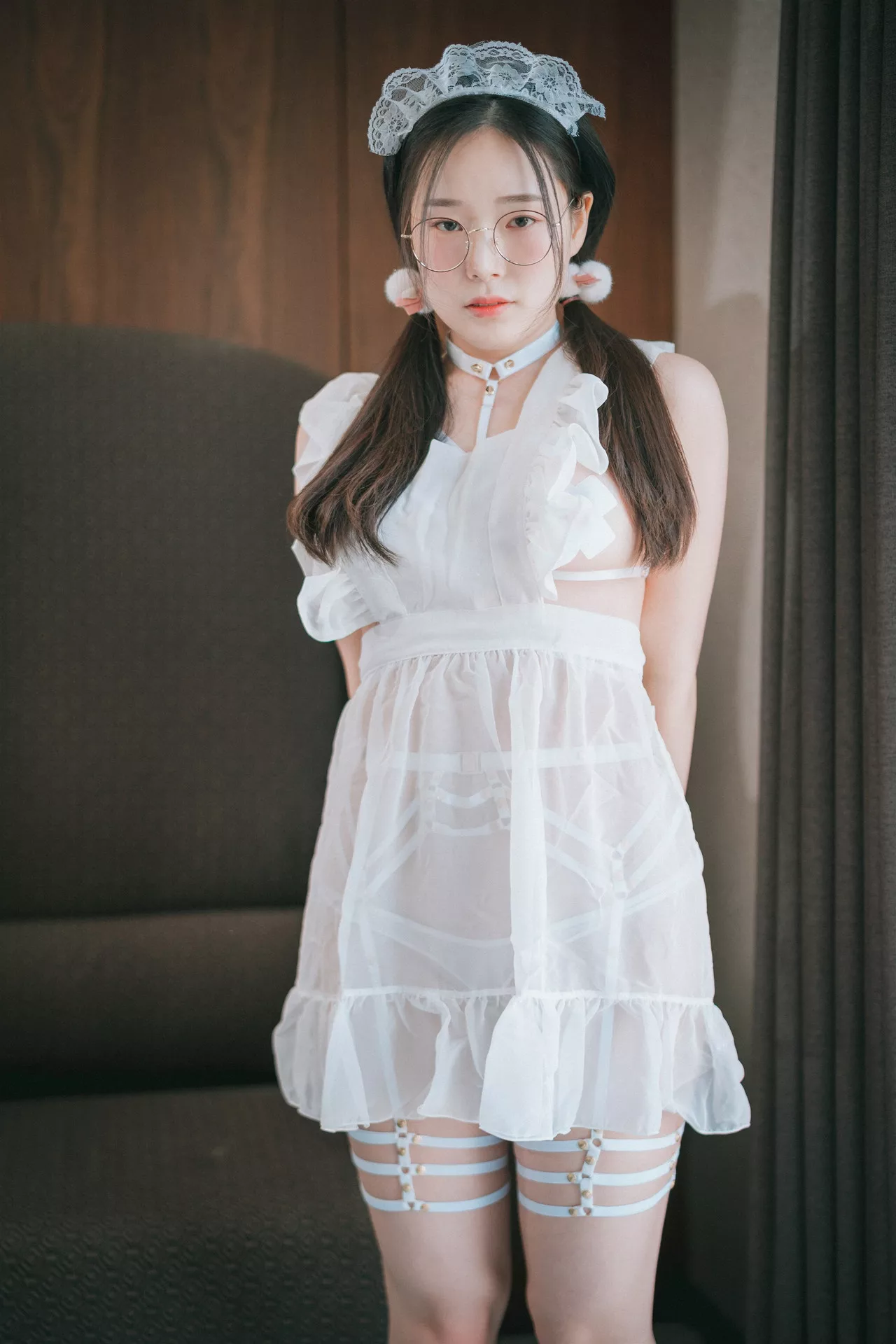 Chiffon 棒子 大佳玩】 艺术图 辣模 【DJAWA PIA Sheer Apron 全集修正