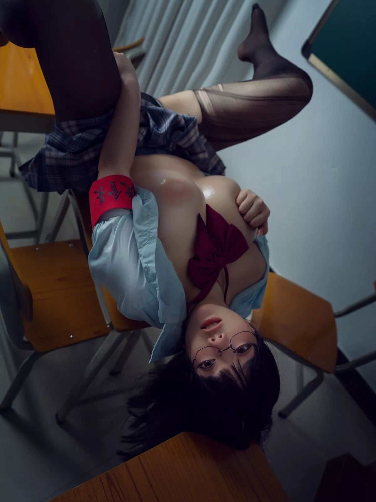 福报 写真】 阿寨寨 丽人 【NinJA Cosplay 生徒会长