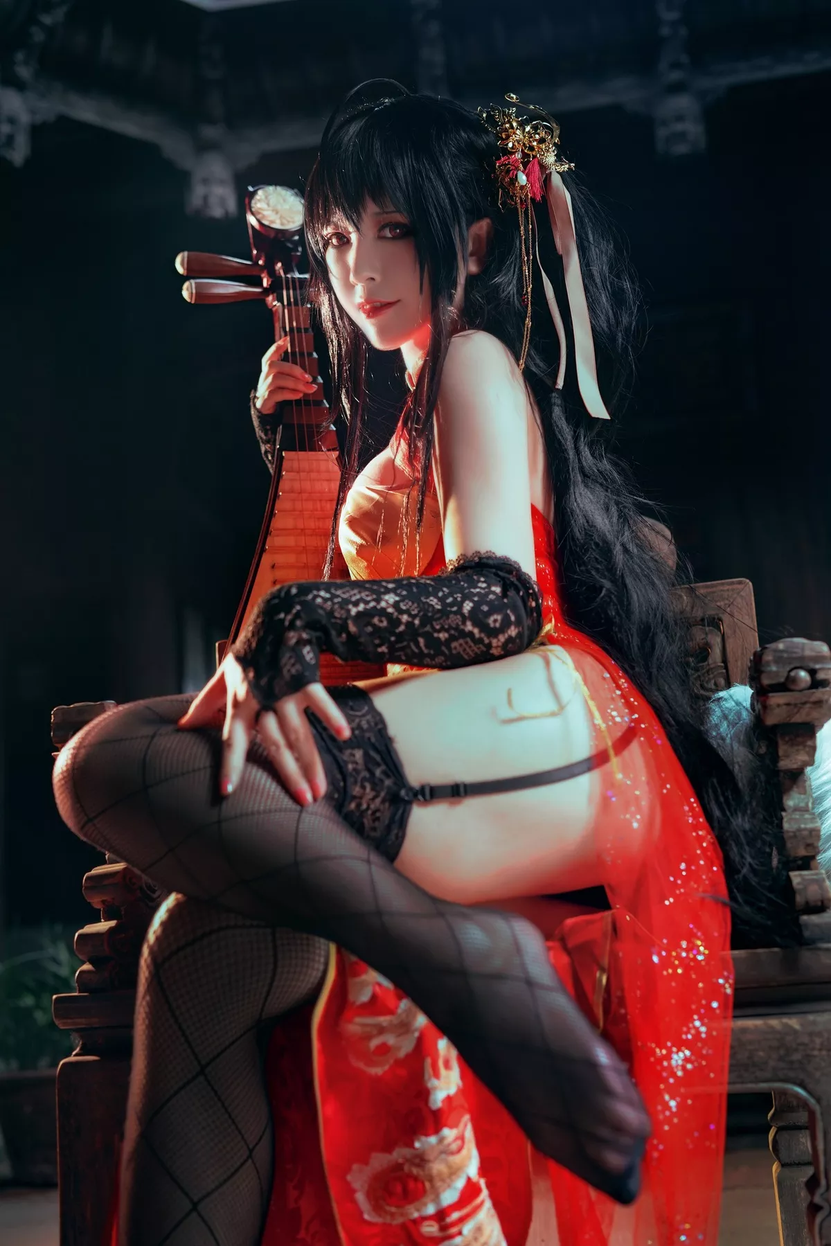 福报 Cosplay 旗袍 大凤 美人 【半半子】