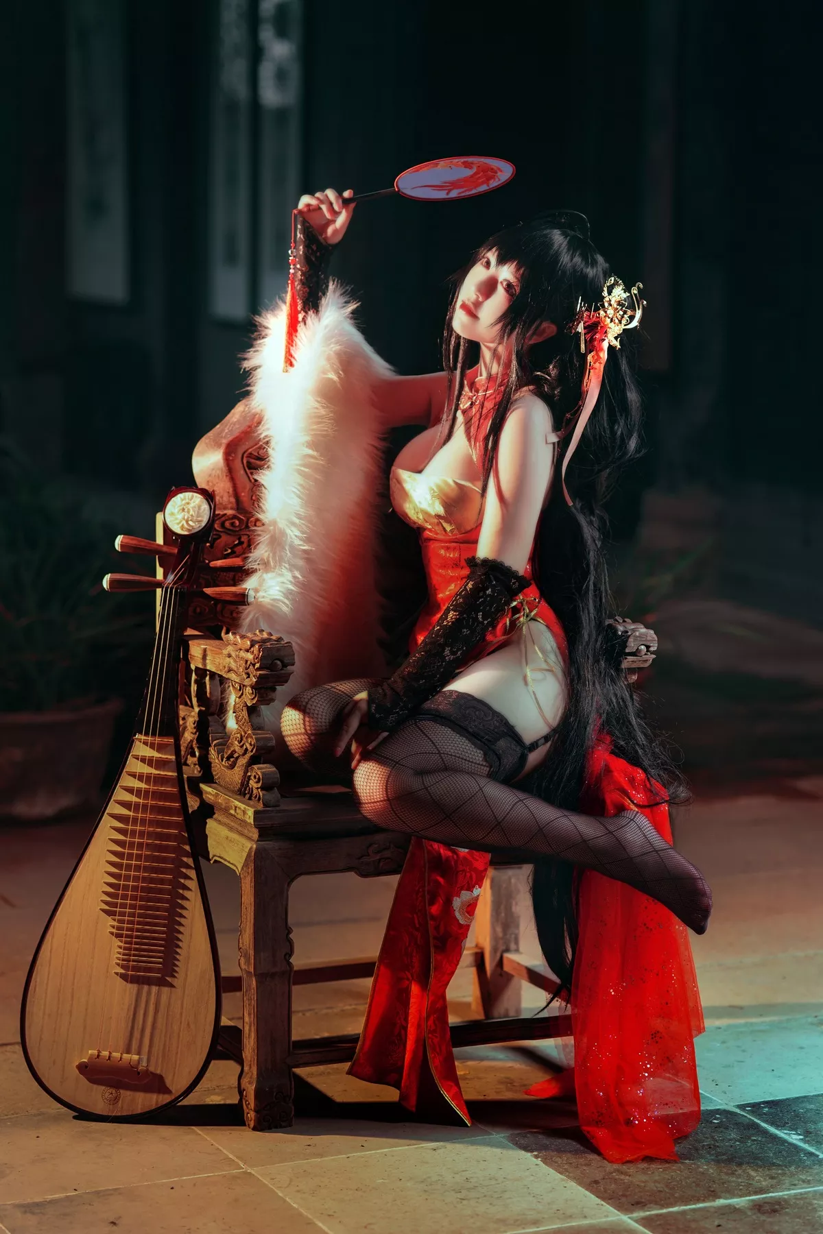 福报 Cosplay 旗袍 大凤 美人 【半半子】
