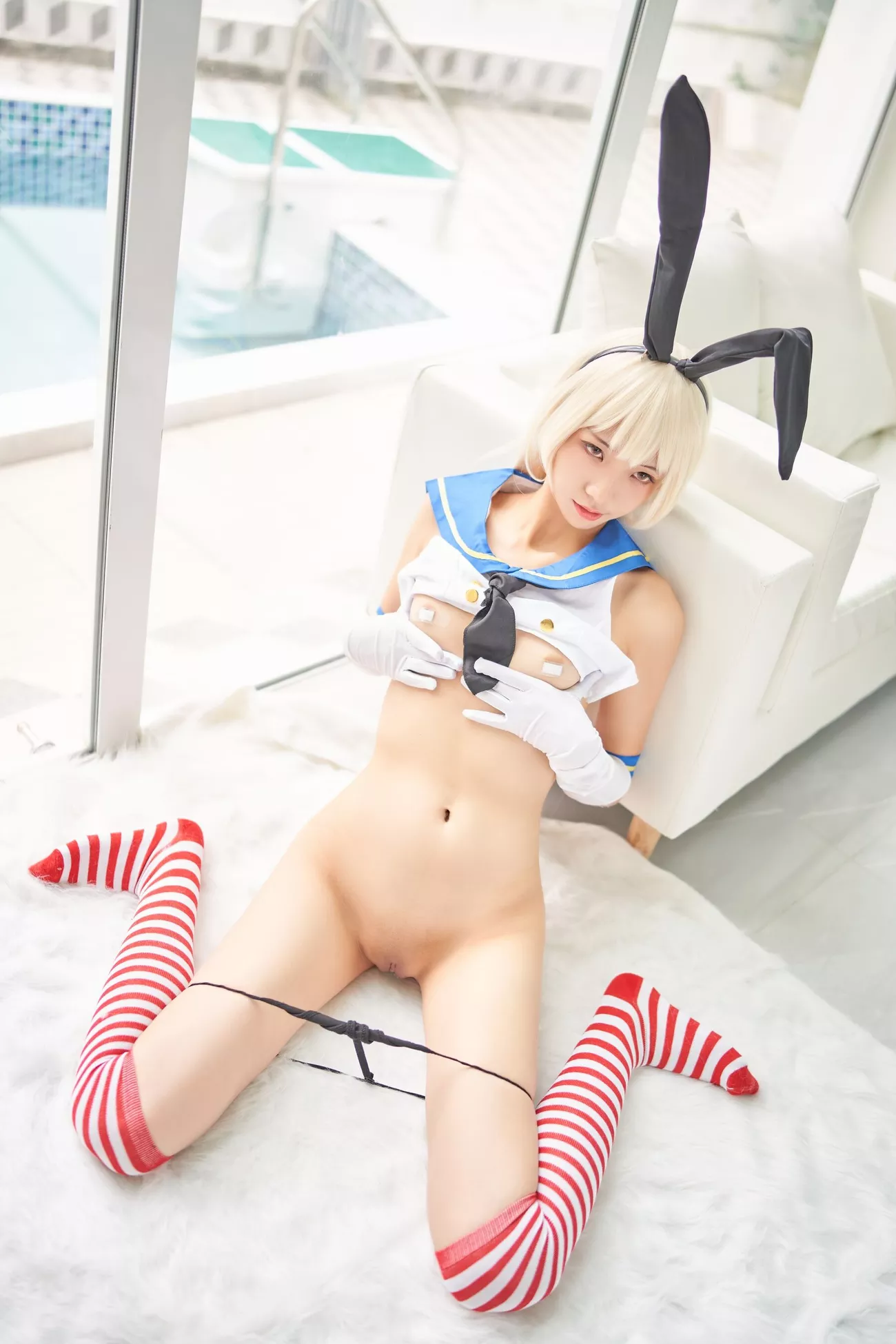 西瓜菇凉 高清写真套图 《C服岛风菇凉》