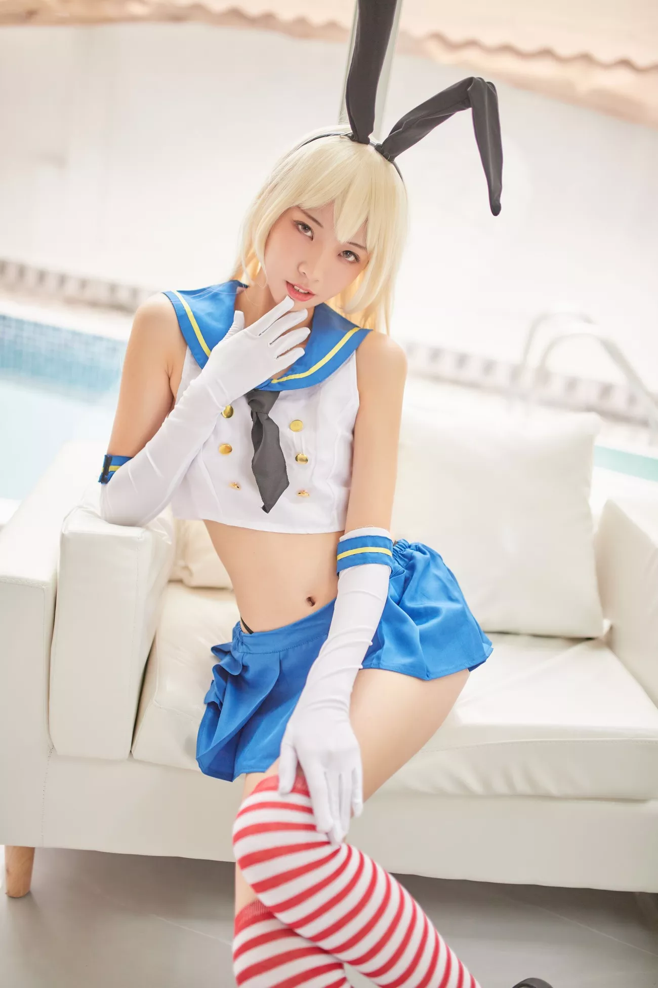 西瓜菇凉 高清写真套图 《C服岛风菇凉》