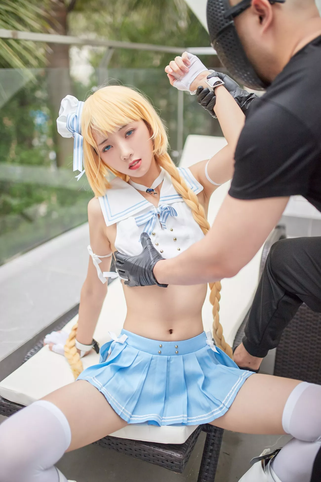 西瓜菇凉 高清写真套图 《C服岛风菇凉》