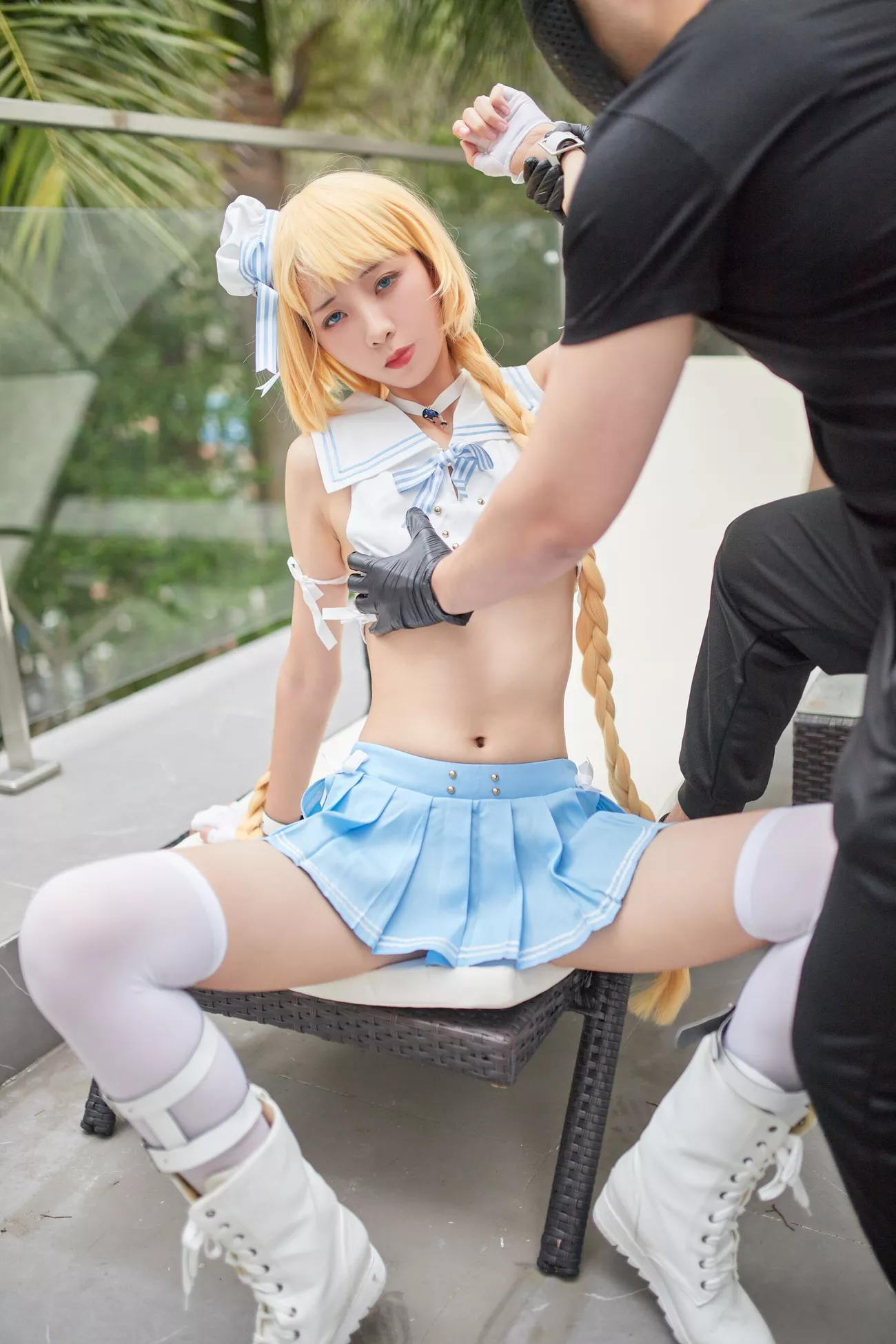 西瓜菇凉 高清写真套图 《C服岛风菇凉》