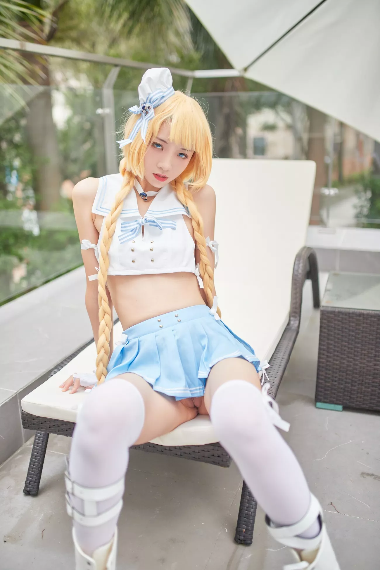 西瓜菇凉 高清写真套图 《C服岛风菇凉》