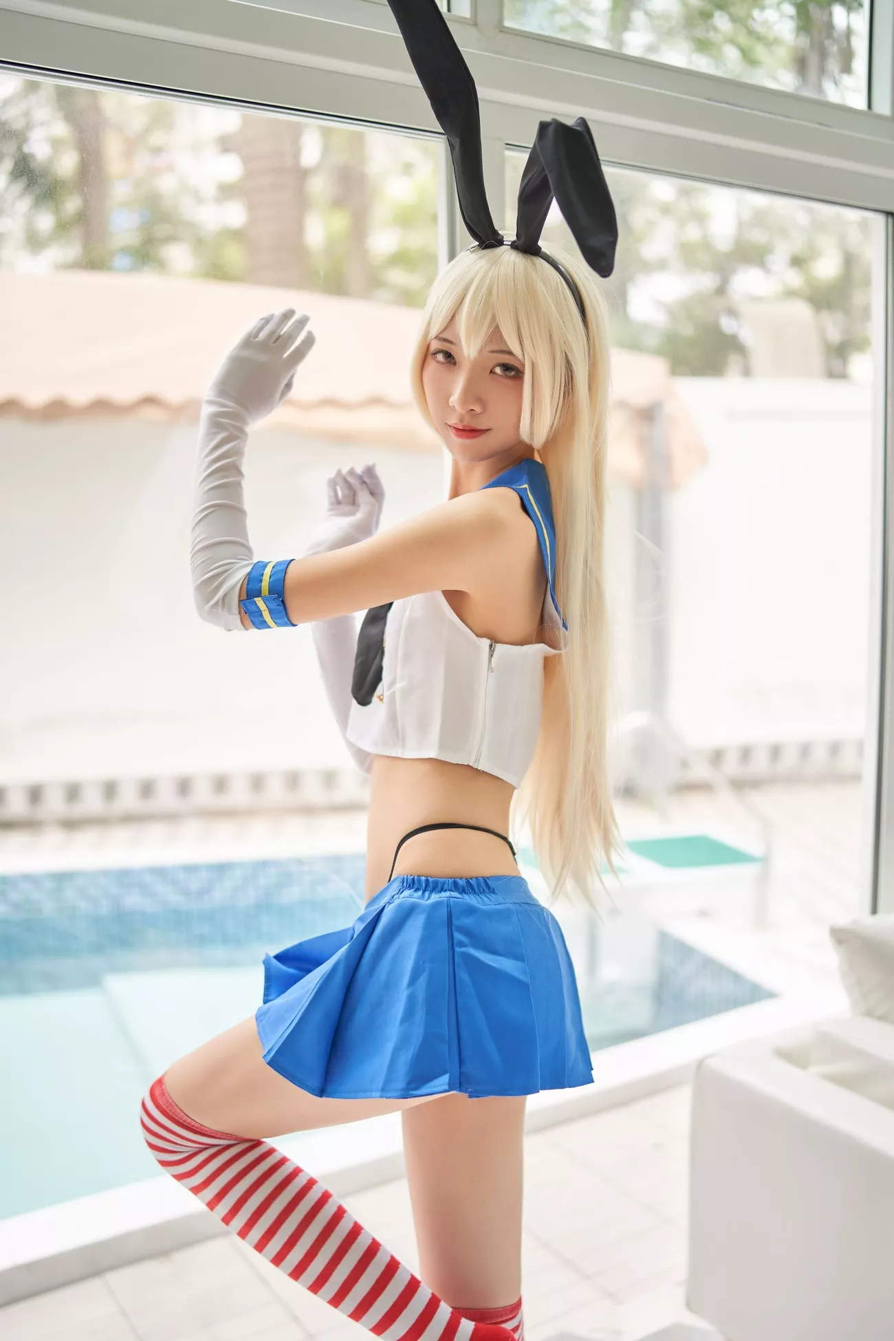 西瓜菇凉 高清写真套图 《C服岛风菇凉》