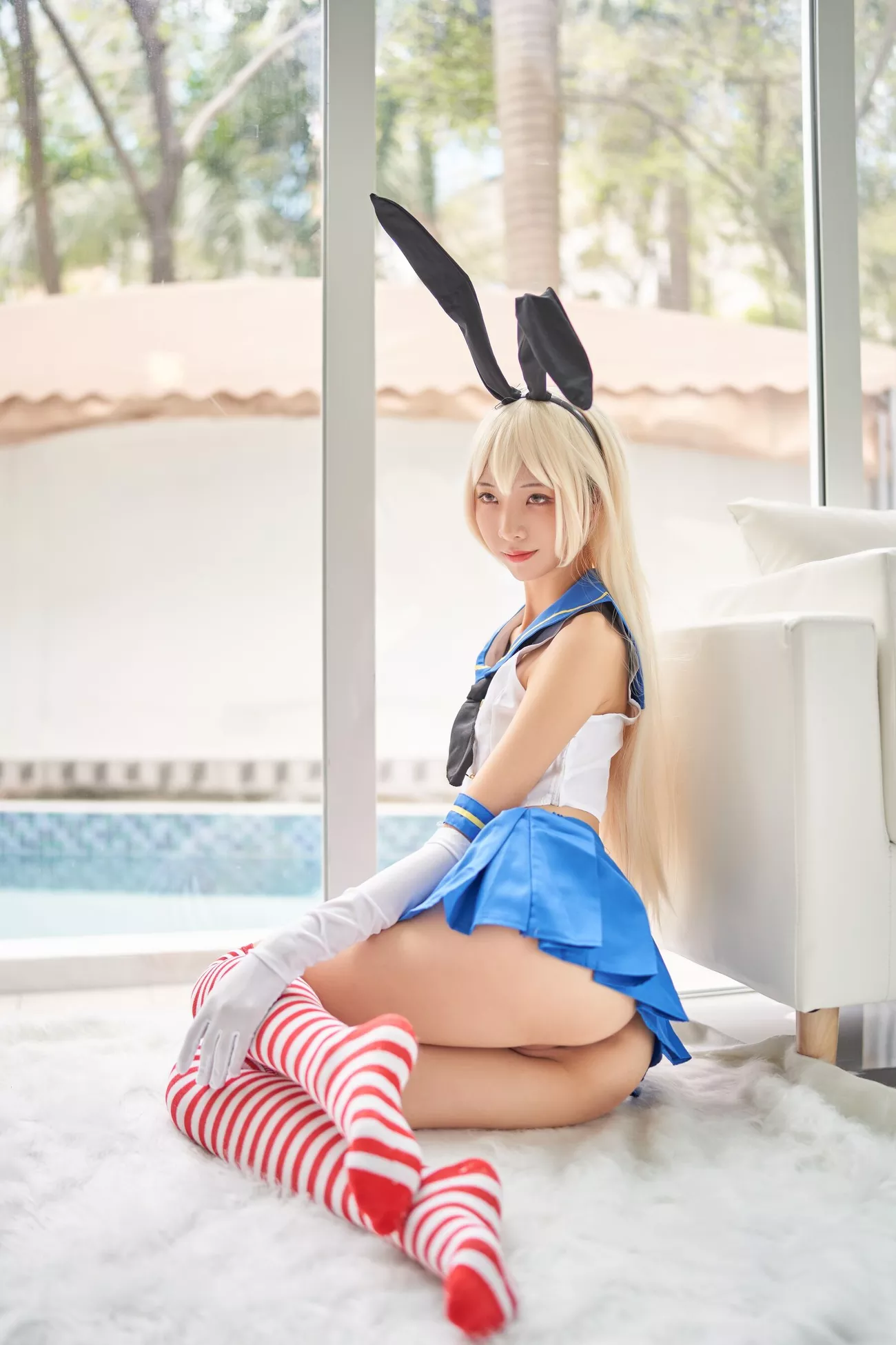 西瓜菇凉 高清写真套图 《C服岛风菇凉》
