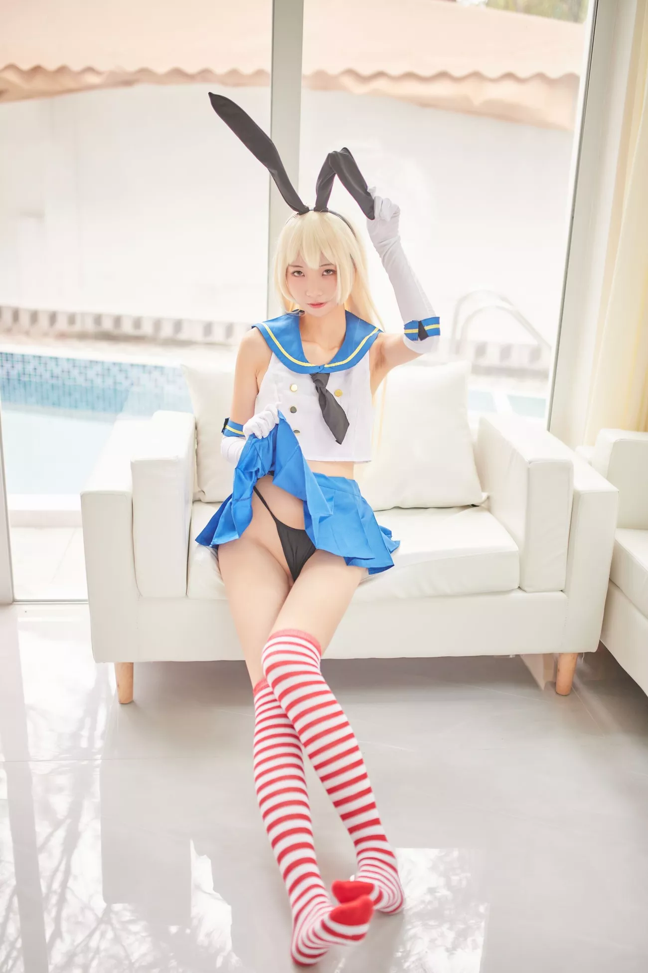 西瓜菇凉 高清写真套图 《C服岛风菇凉》
