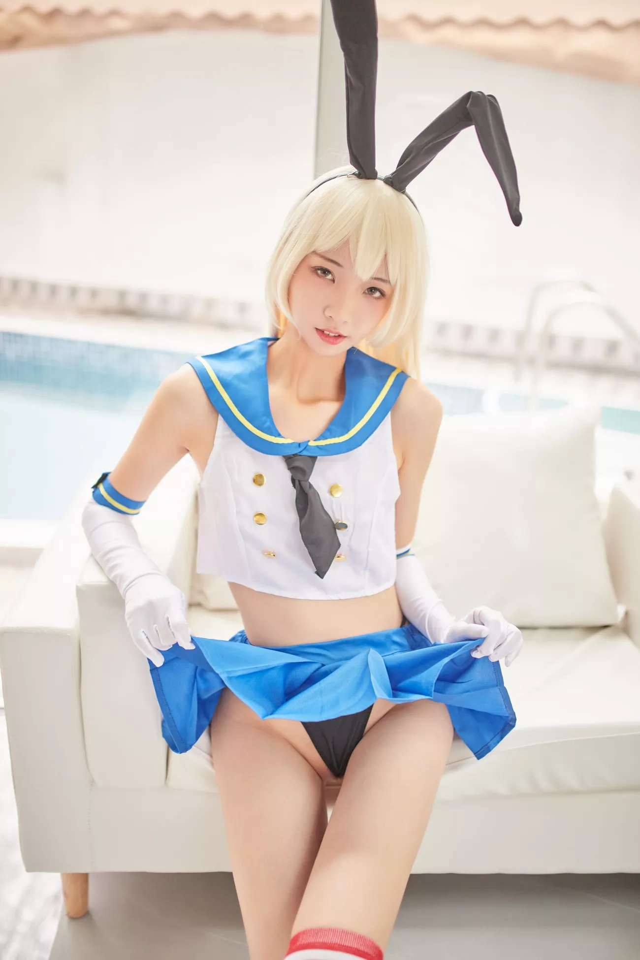 西瓜菇凉 高清写真套图 《C服岛风菇凉》