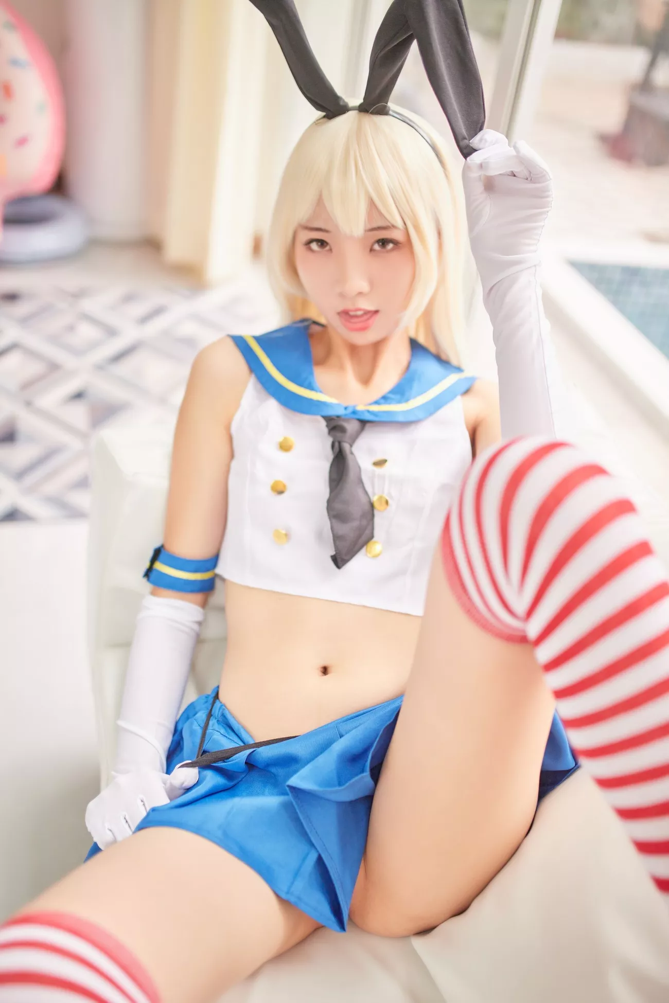 西瓜菇凉 高清写真套图 《C服岛风菇凉》