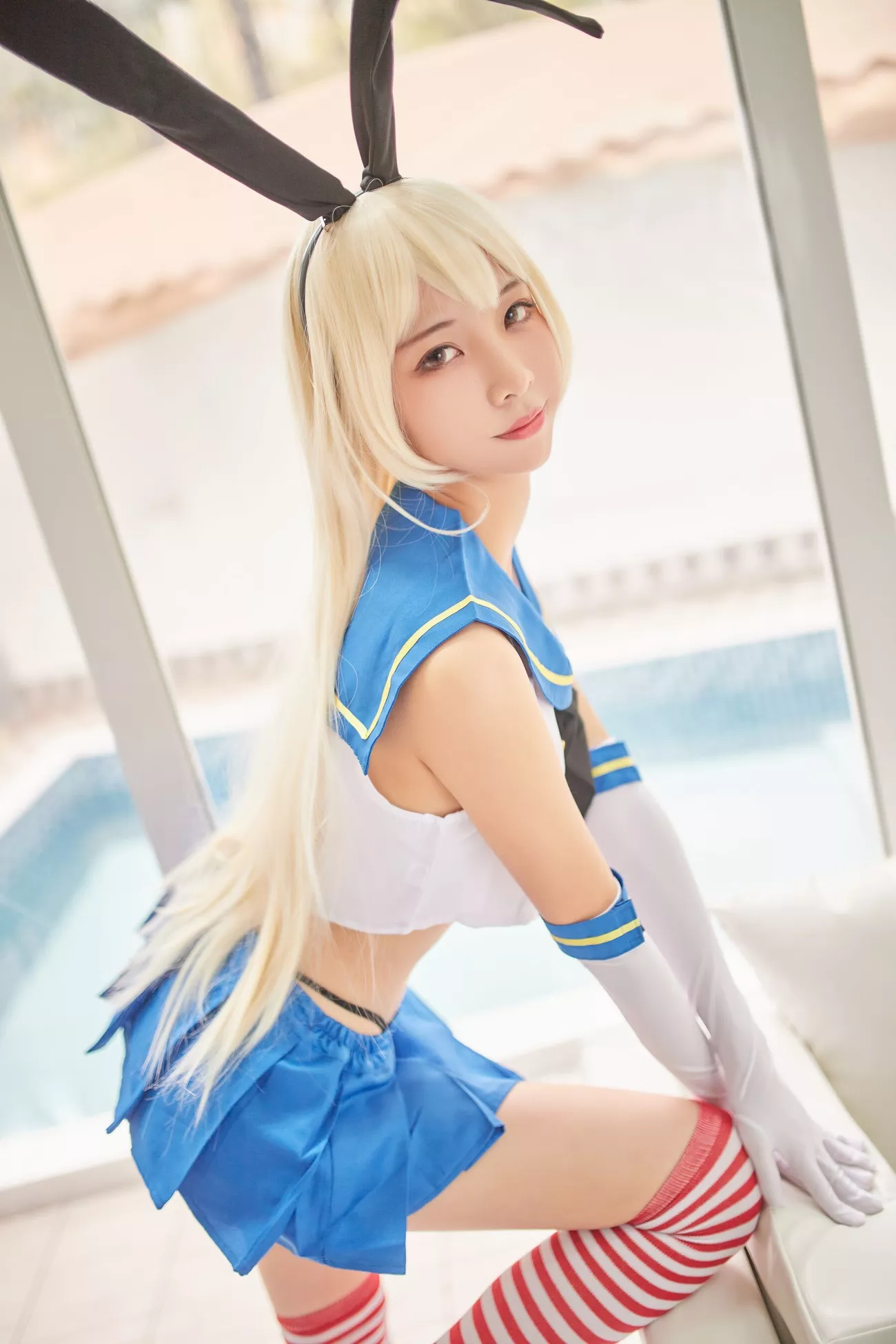 西瓜菇凉 高清写真套图 《C服岛风菇凉》