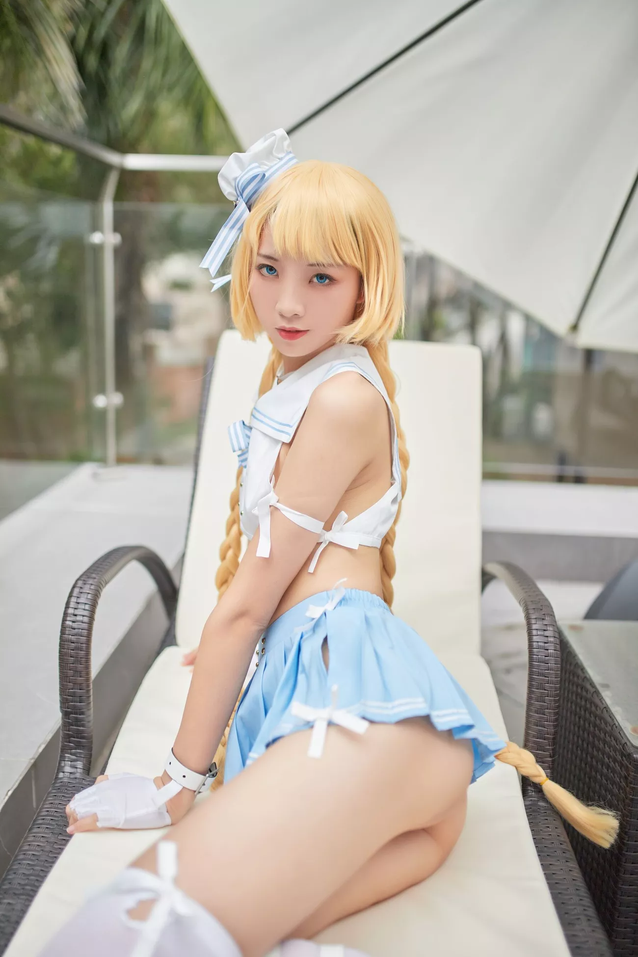 西瓜菇凉 高清写真套图 《C服岛风菇凉》
