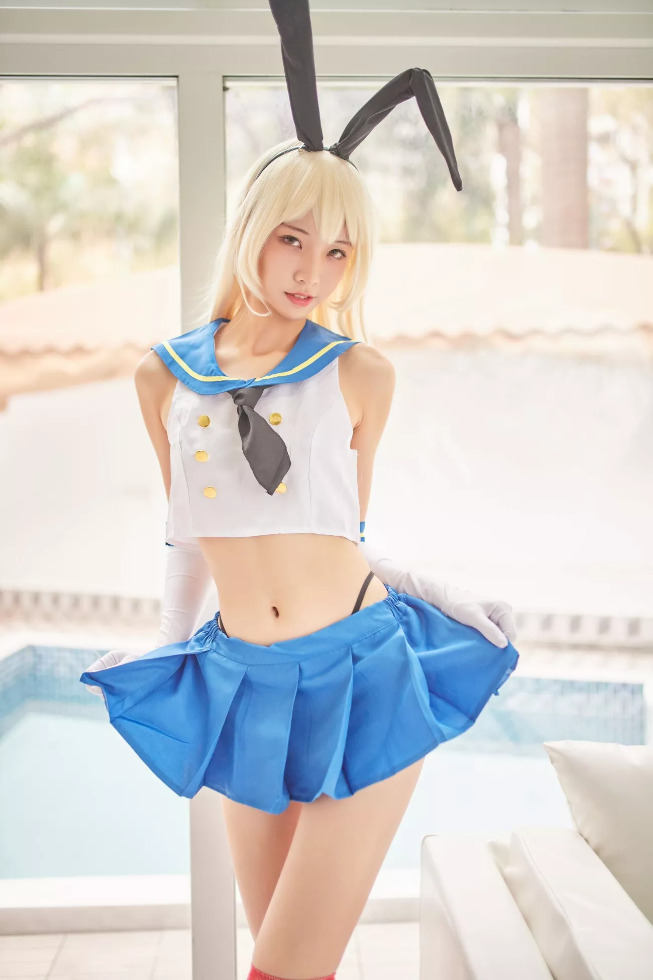 西瓜菇凉 高清写真套图 《C服岛风菇凉》