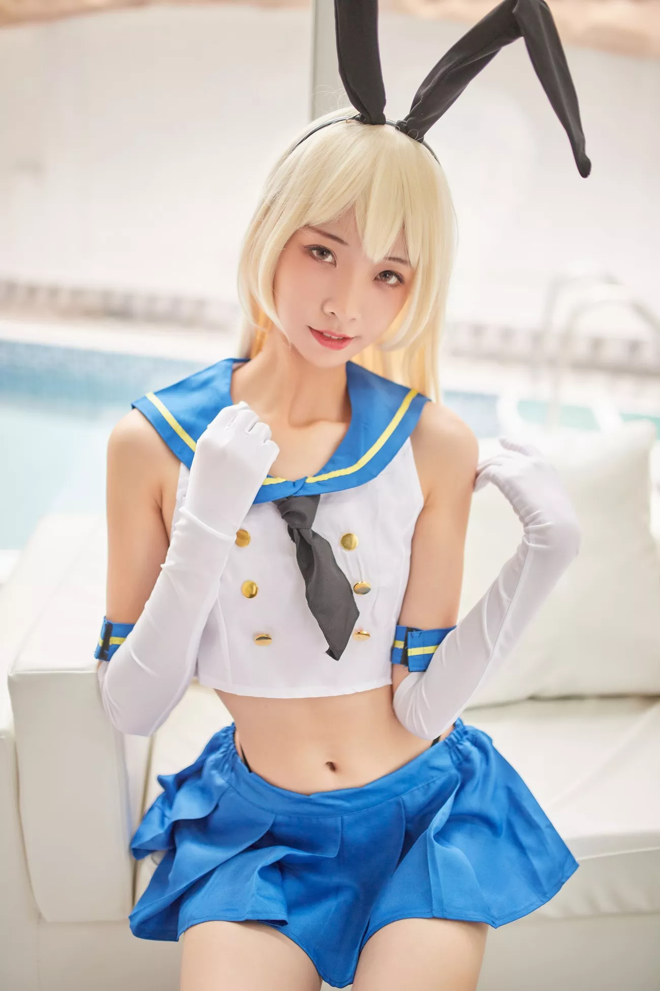 西瓜菇凉 高清写真套图 《C服岛风菇凉》