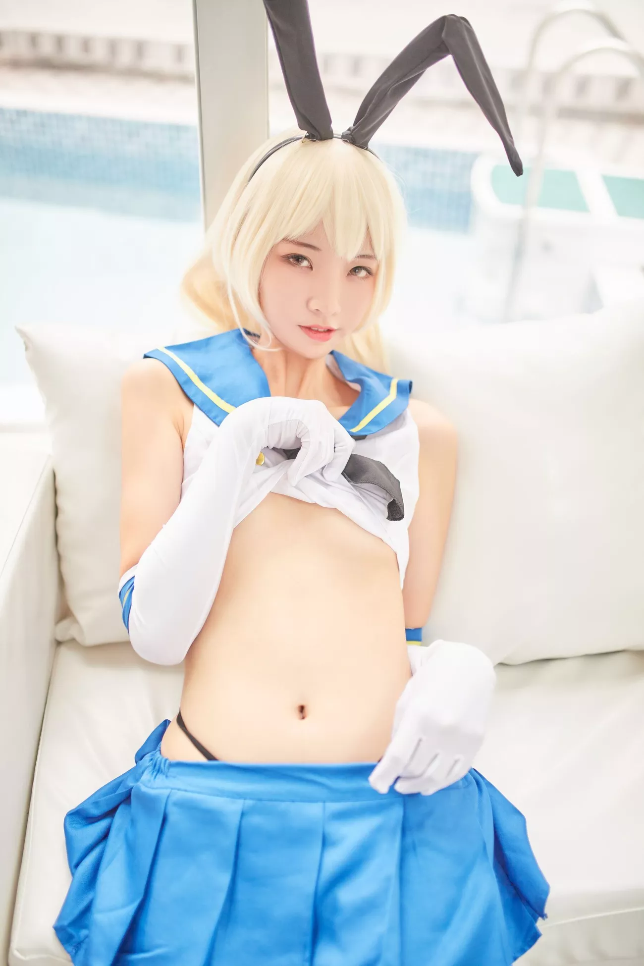西瓜菇凉 高清写真套图 《C服岛风菇凉》