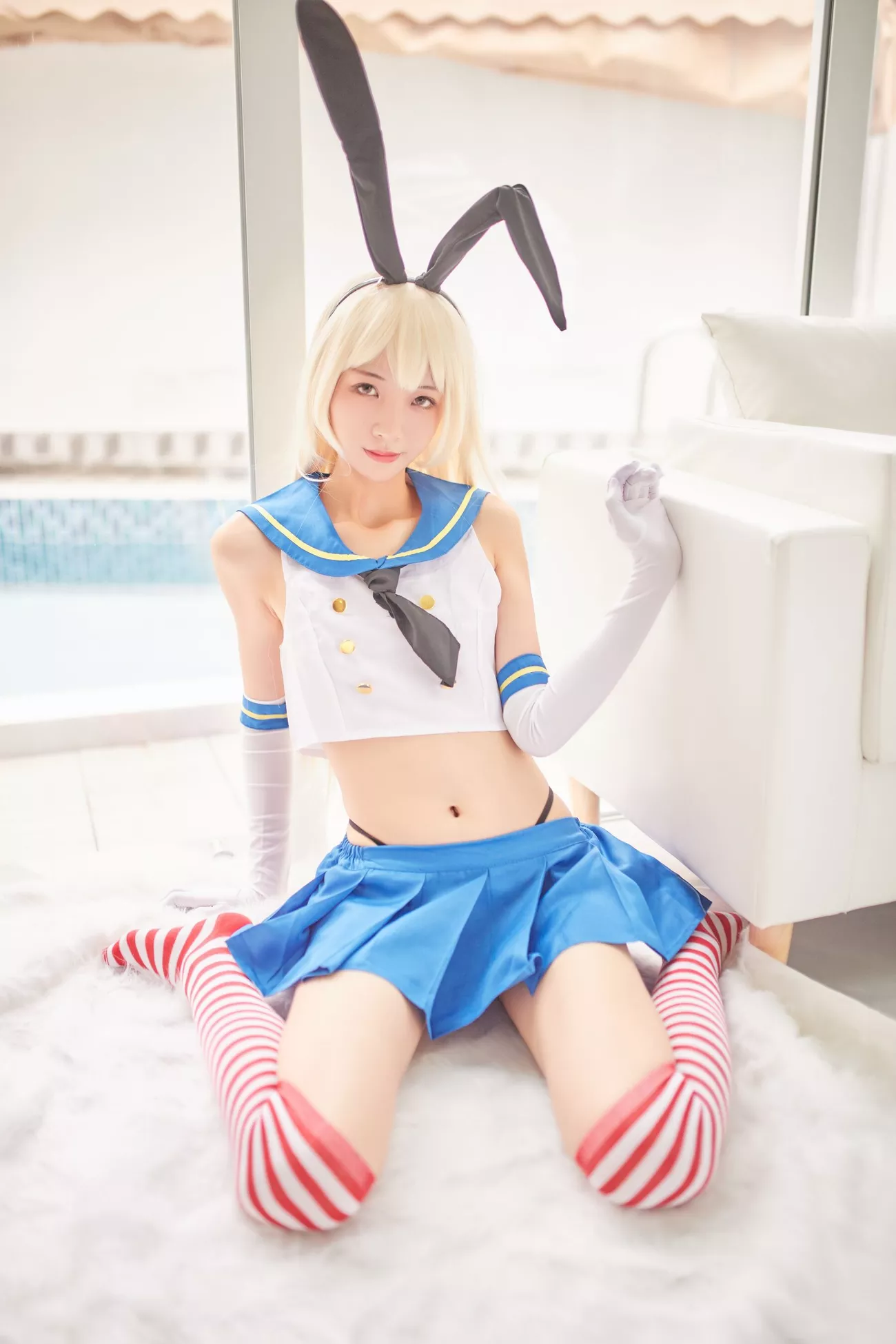 西瓜菇凉 高清写真套图 《C服岛风菇凉》
