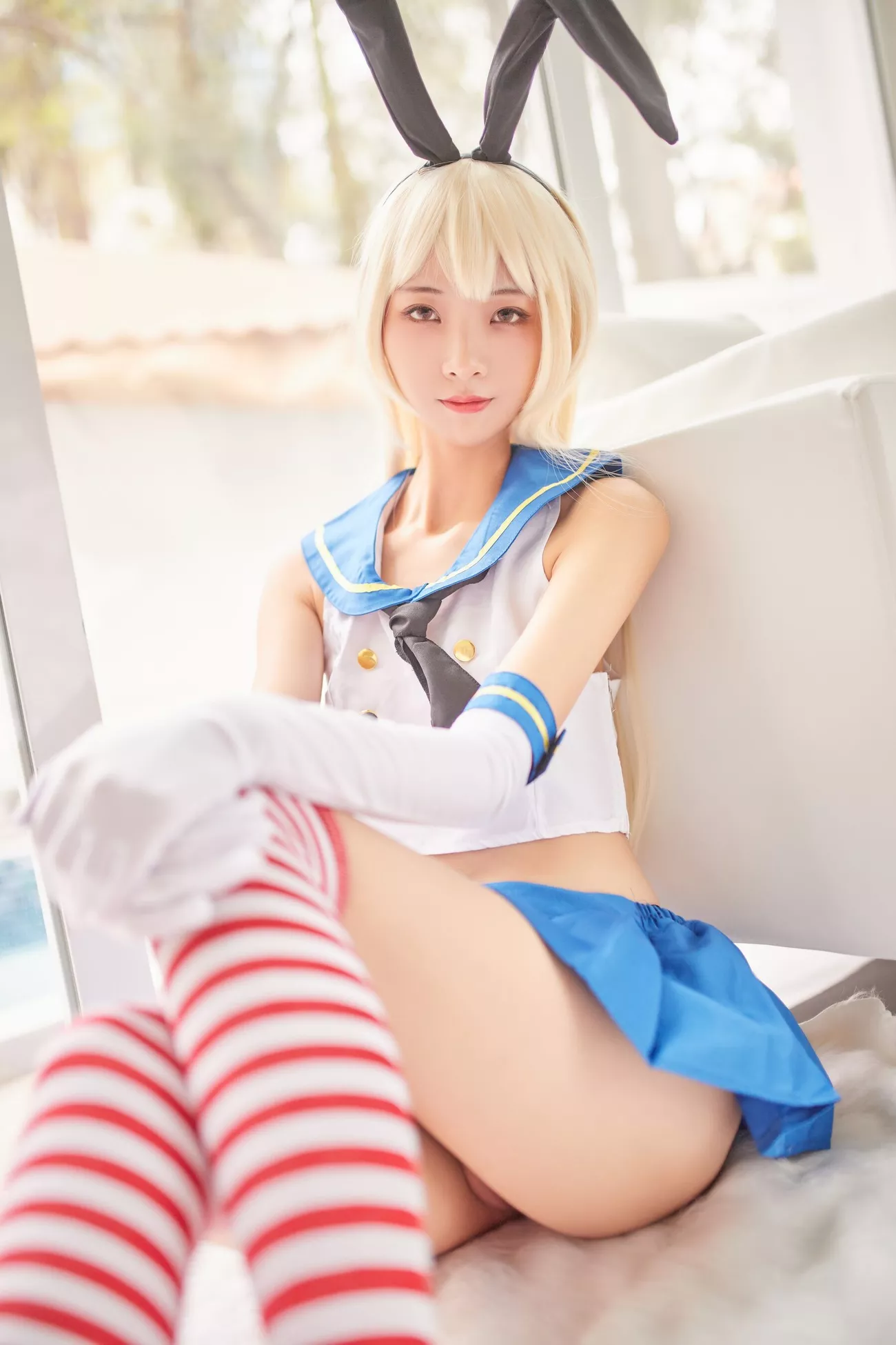 西瓜菇凉 高清写真套图 《C服岛风菇凉》