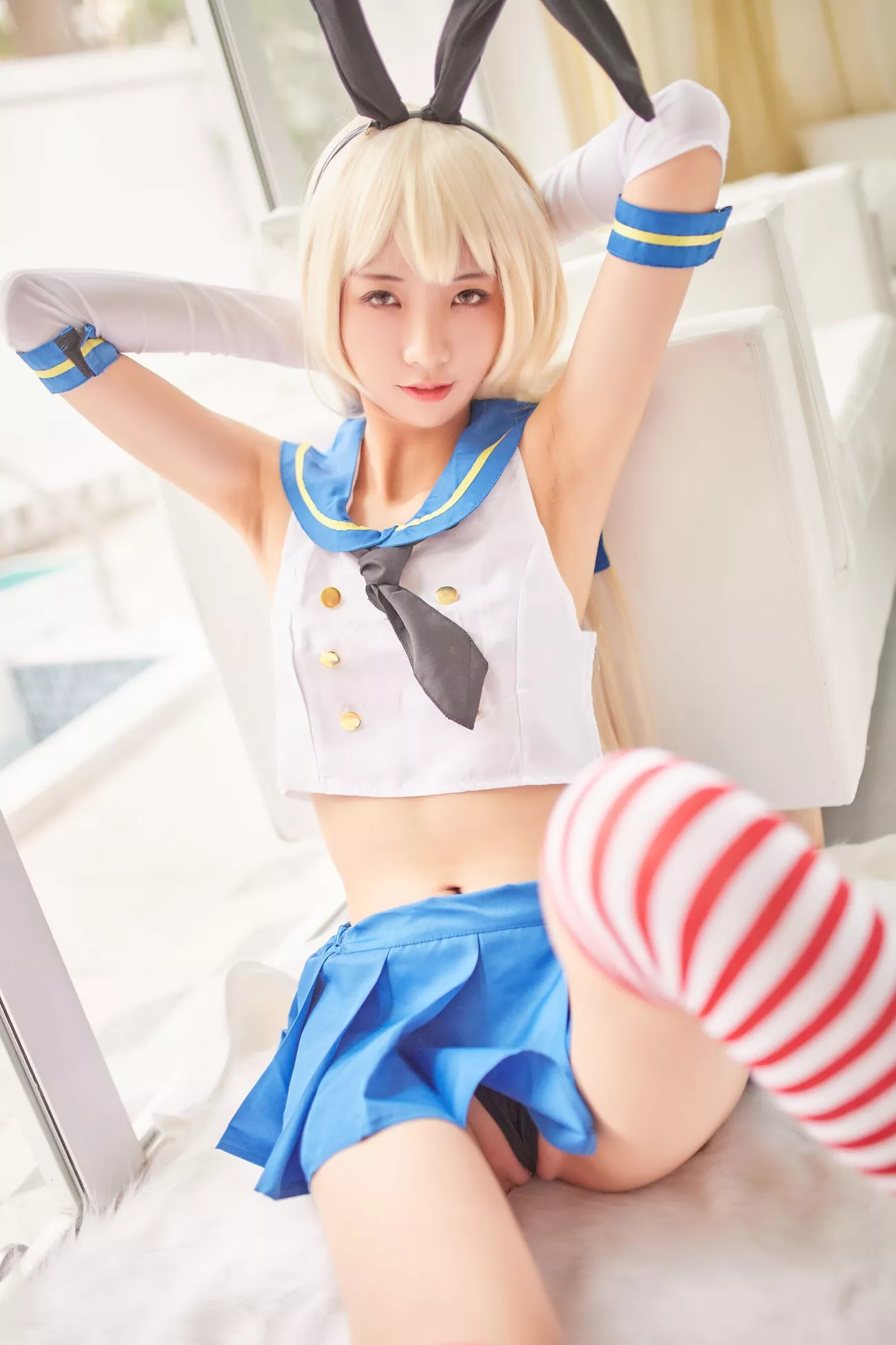 西瓜菇凉 高清写真套图 《C服岛风菇凉》