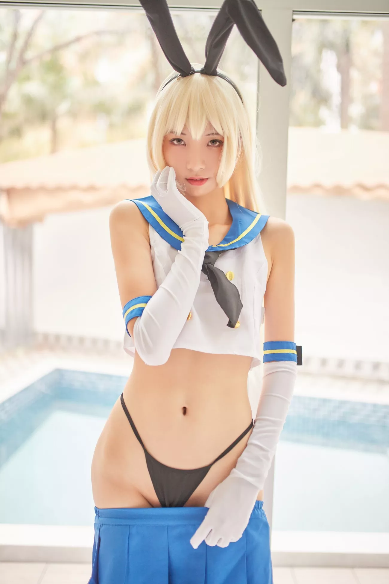西瓜菇凉 高清写真套图 《C服岛风菇凉》