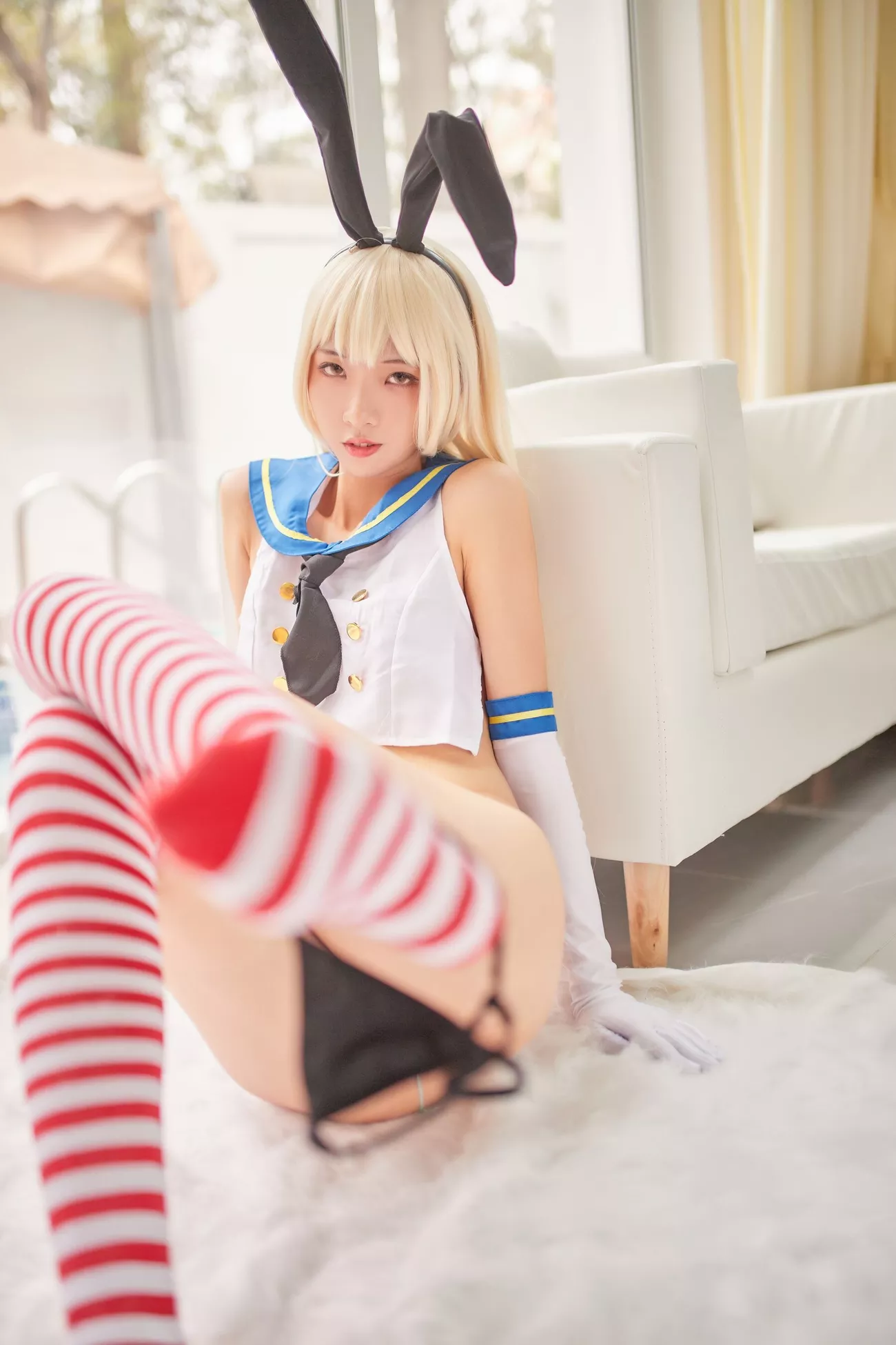 西瓜菇凉 高清写真套图 《C服岛风菇凉》