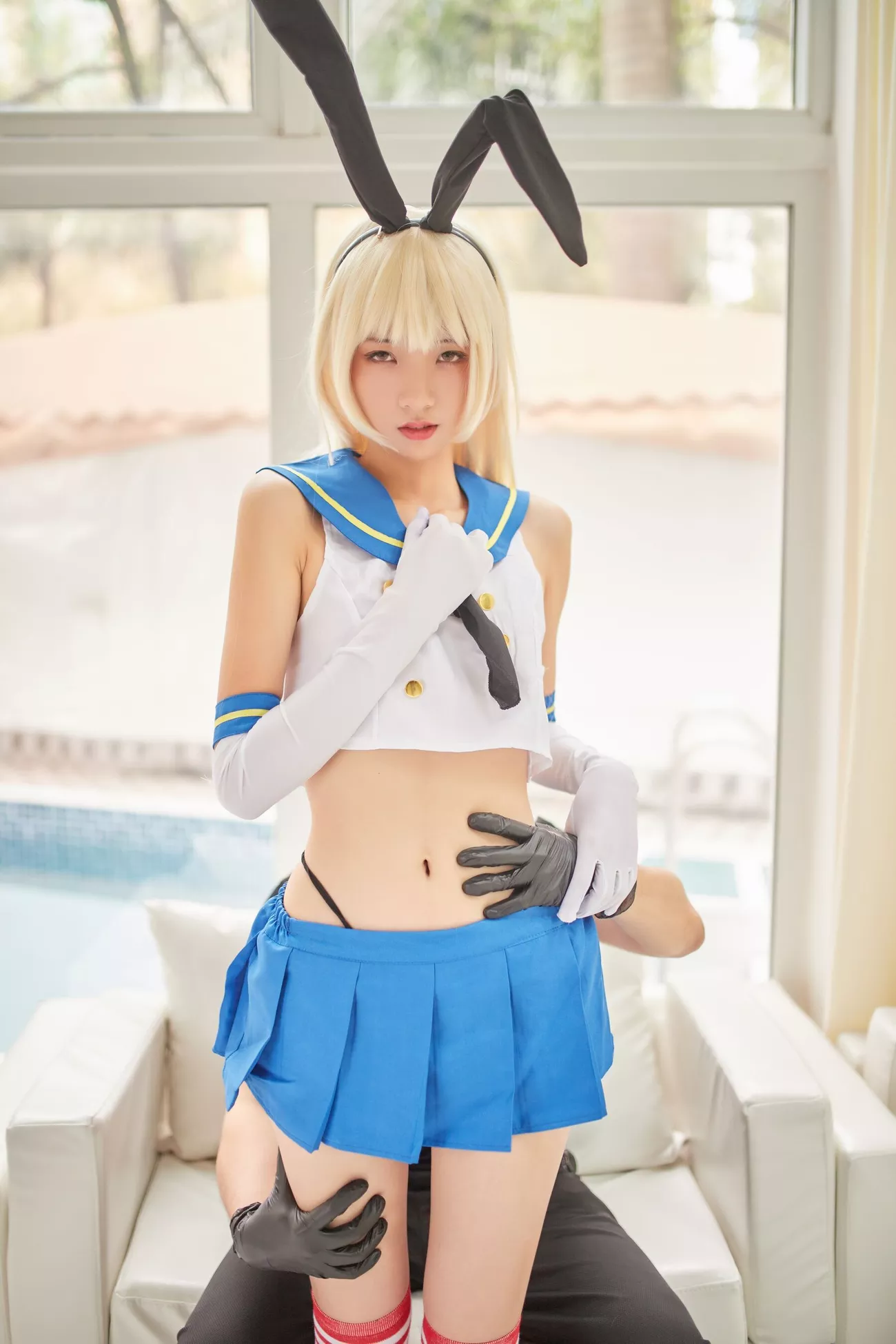 西瓜菇凉 高清写真套图 《C服岛风菇凉》
